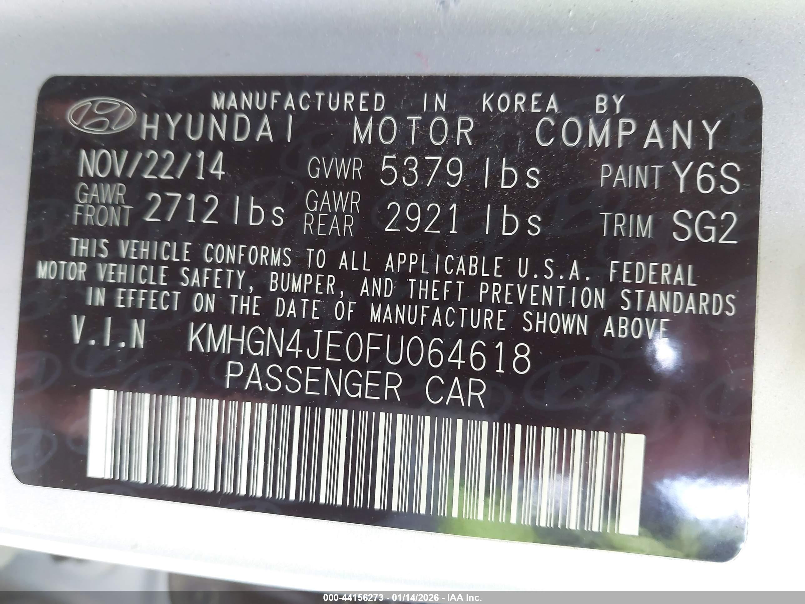 HYUNDAI GENESIS image 9