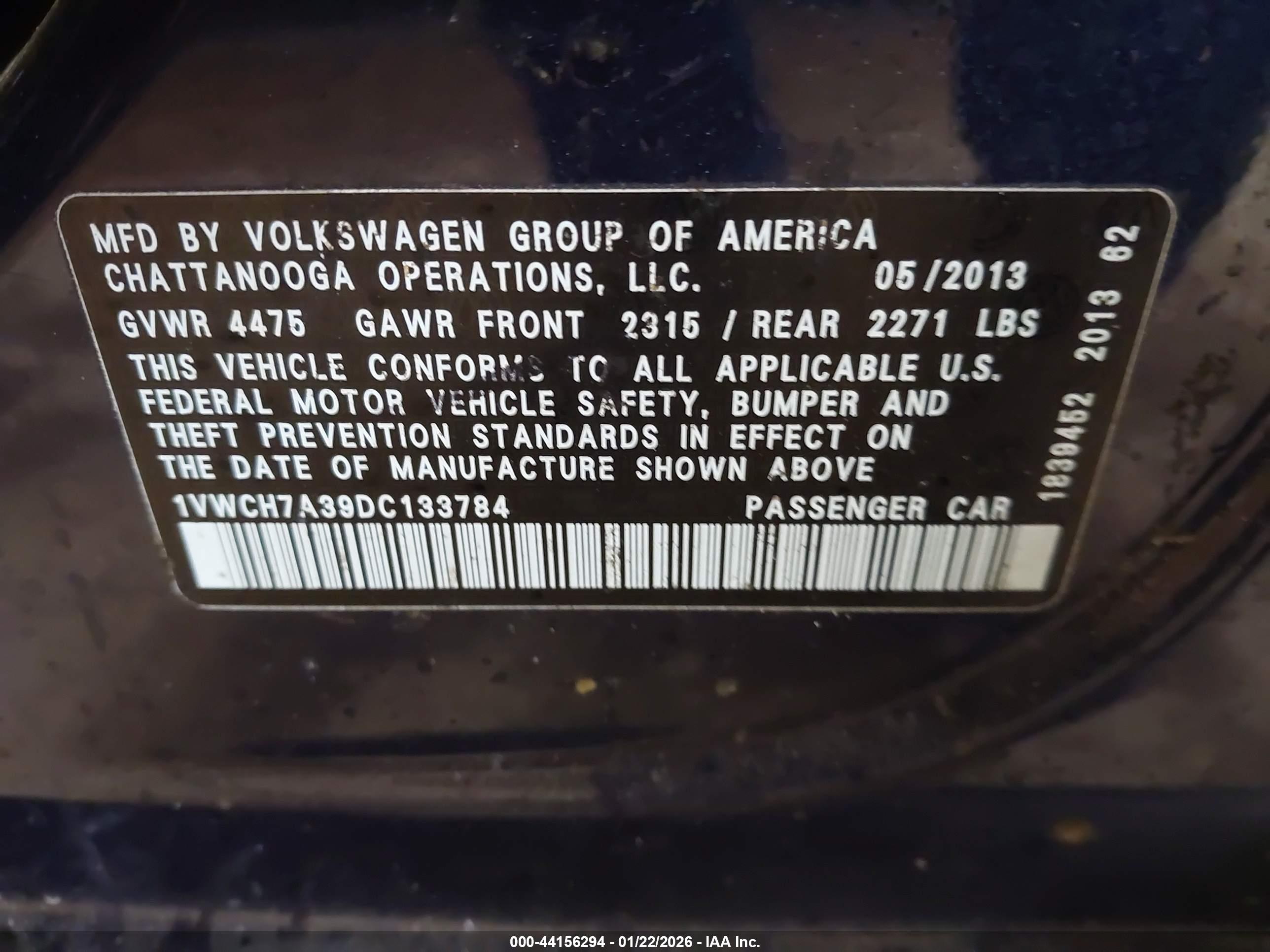 VOLKSWAGEN PASSAT image 9
