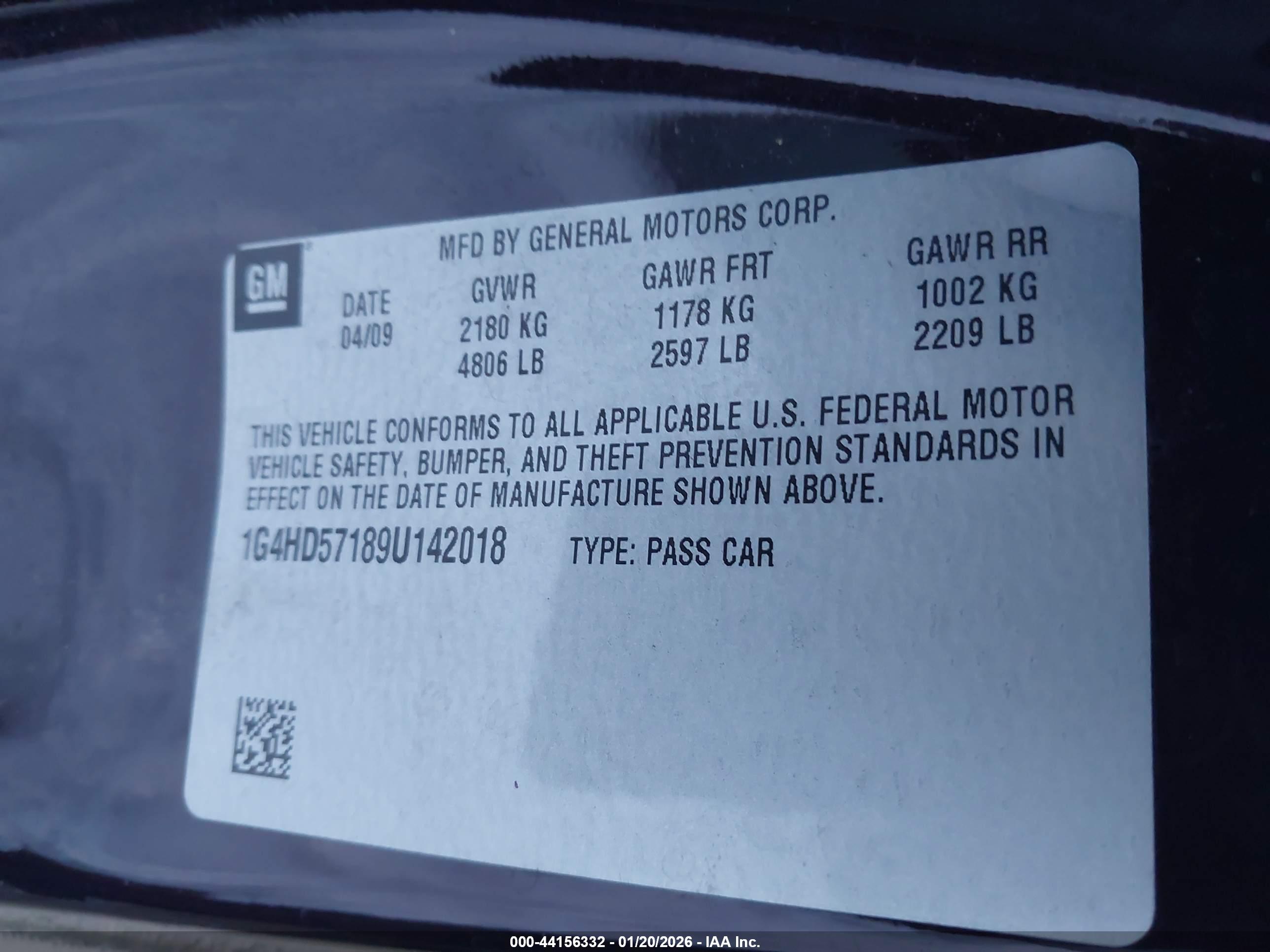 BUICK LUCERNE image 9