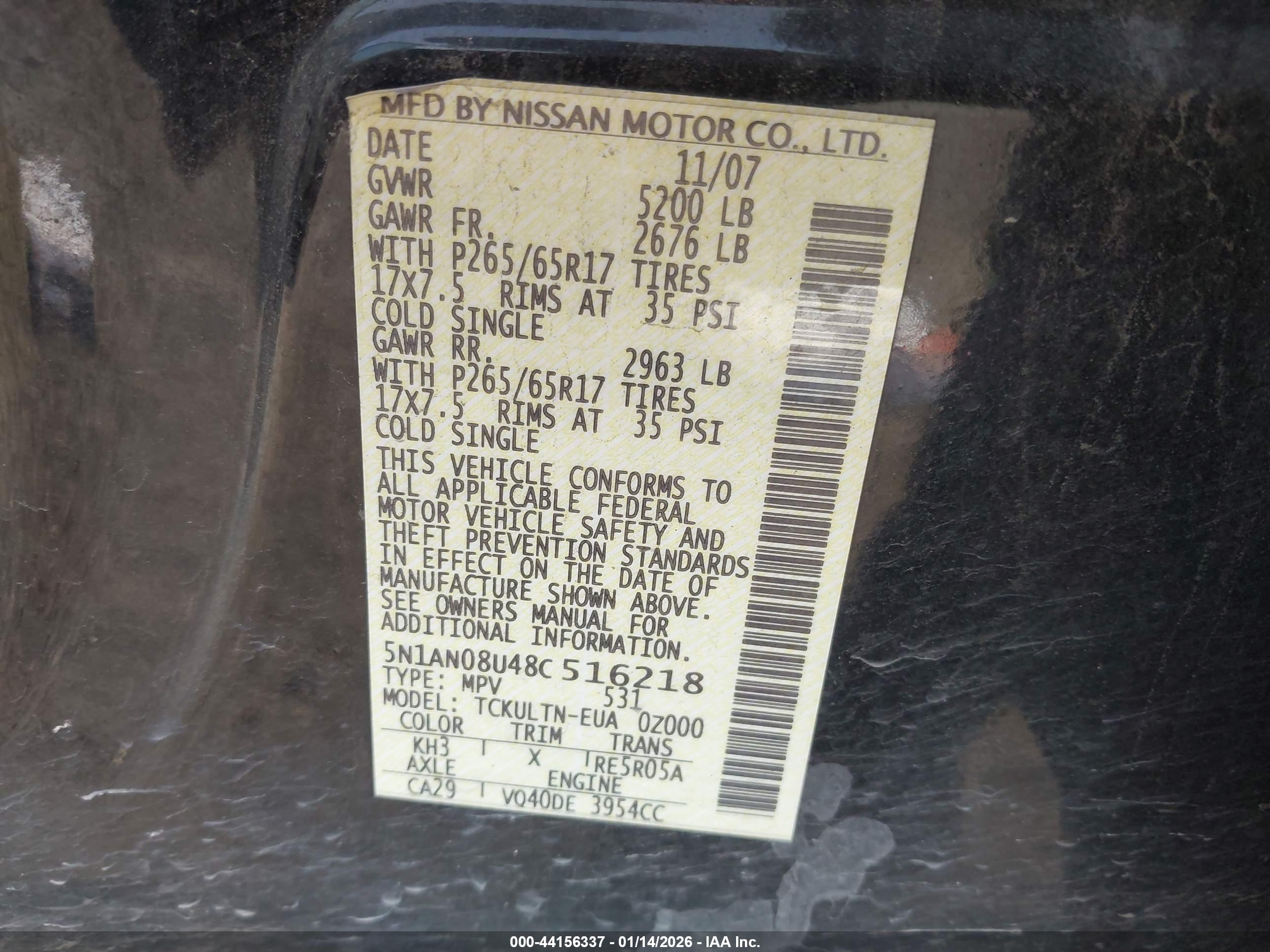 NISSAN XTERRA image 9