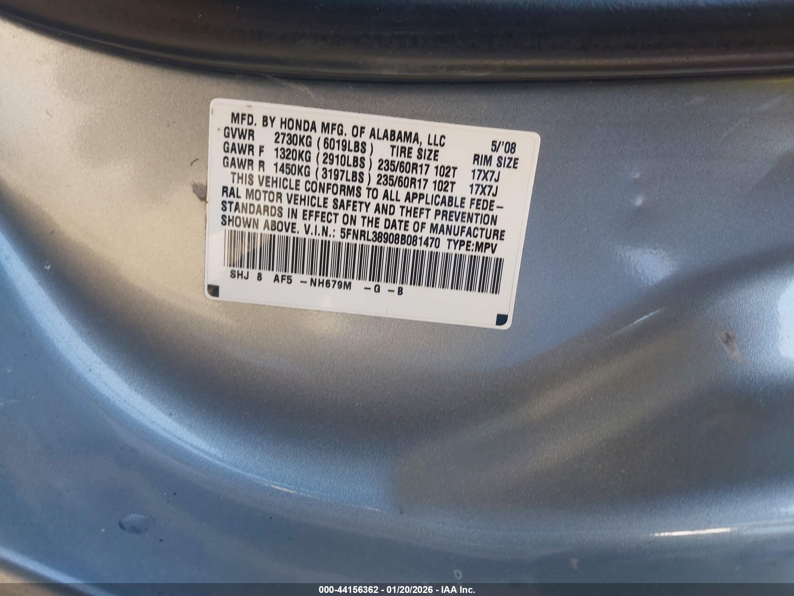 HONDA ODYSSEY image 9