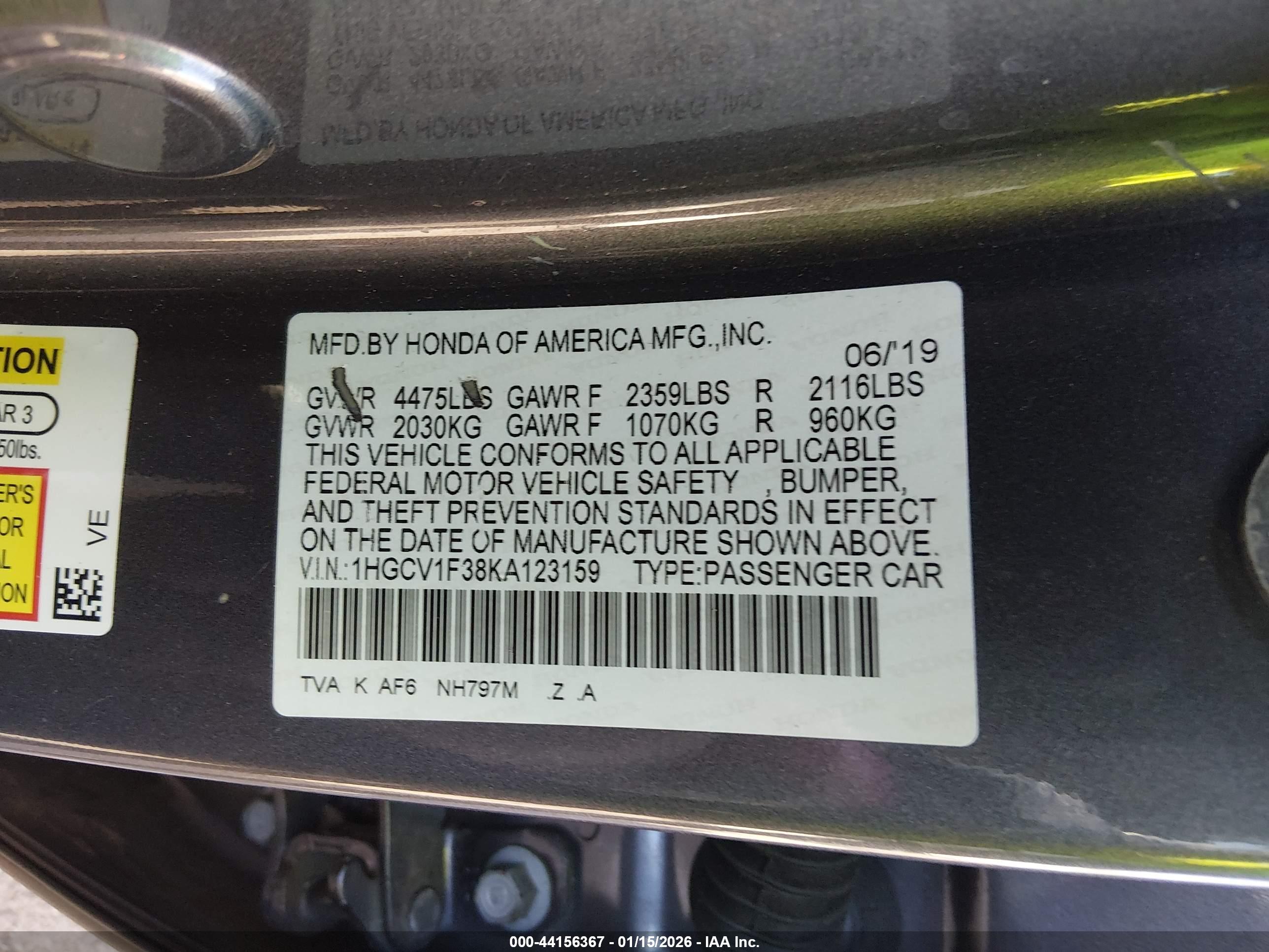 HONDA ACCORD image 9