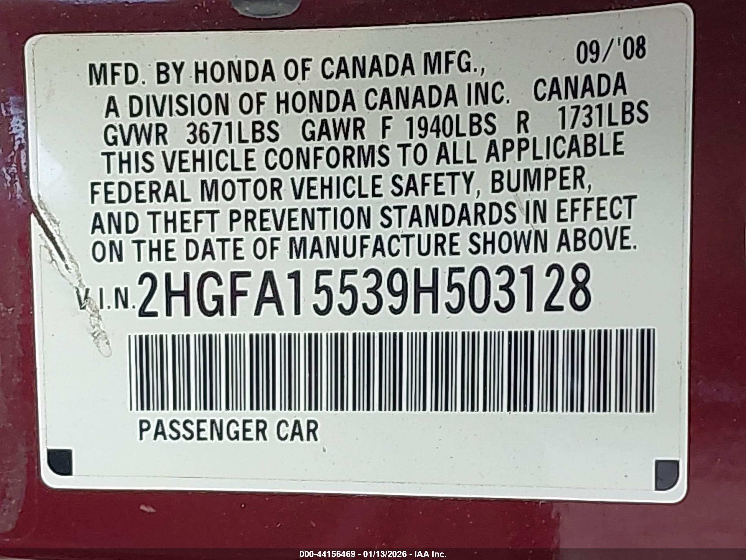 HONDA CIVIC image 9