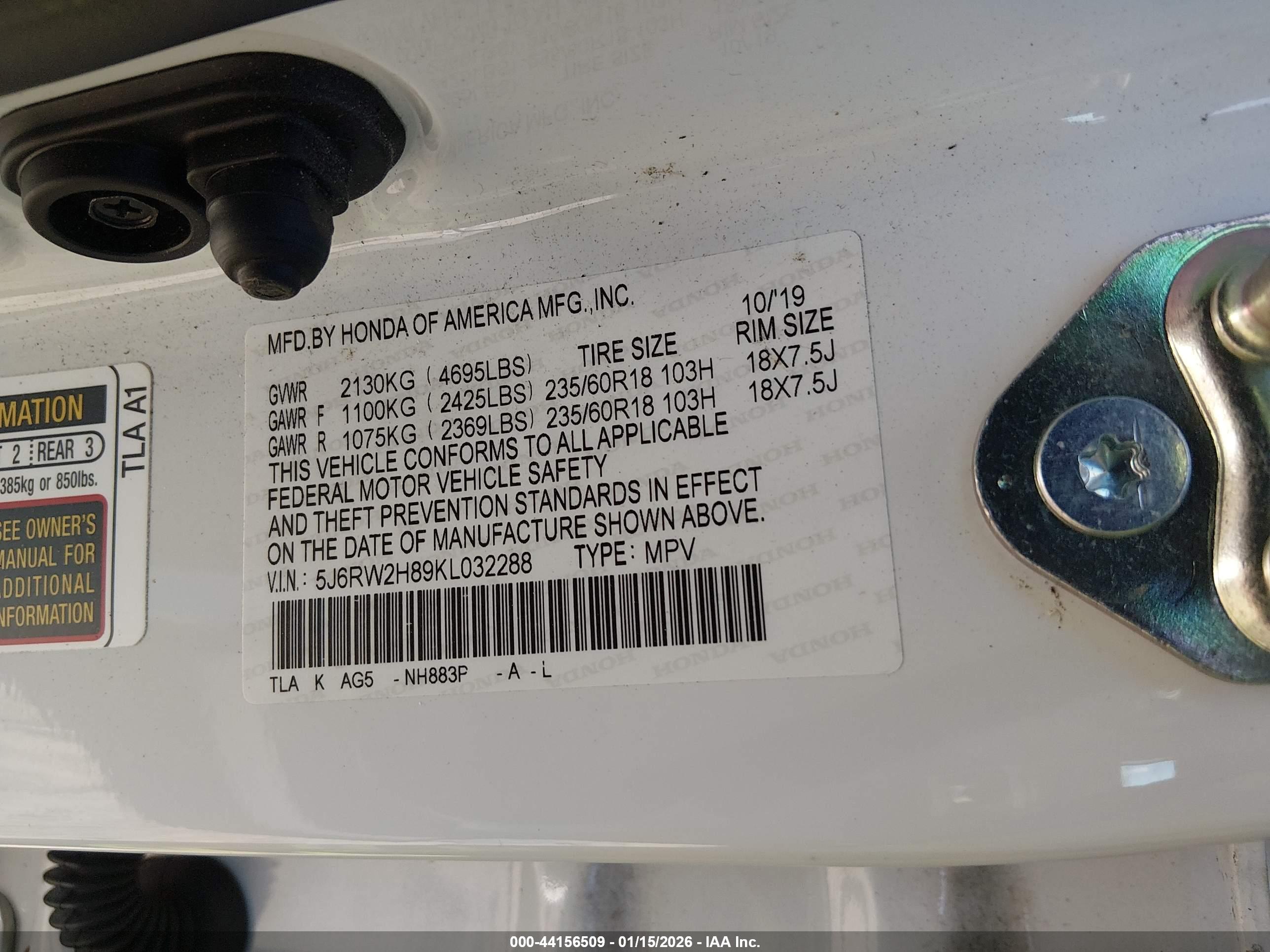 HONDA CR-V image 9