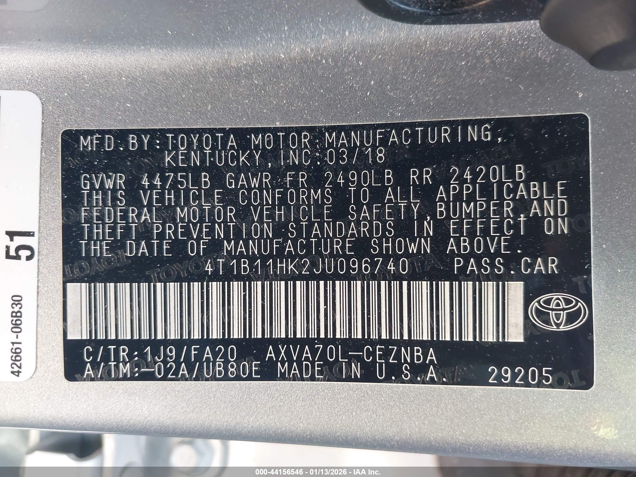TOYOTA CAMRY image 9