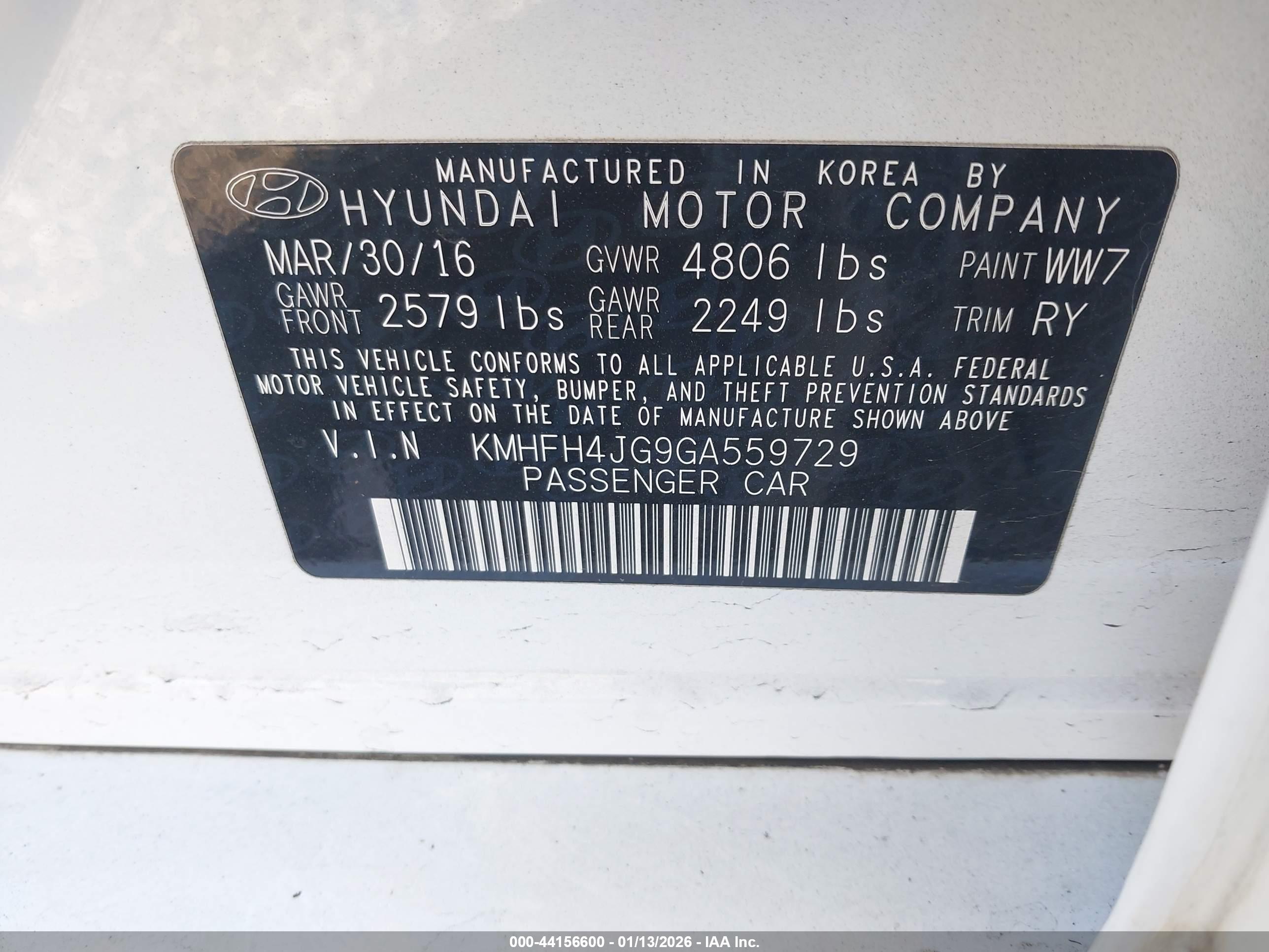 HYUNDAI AZERA image 9
