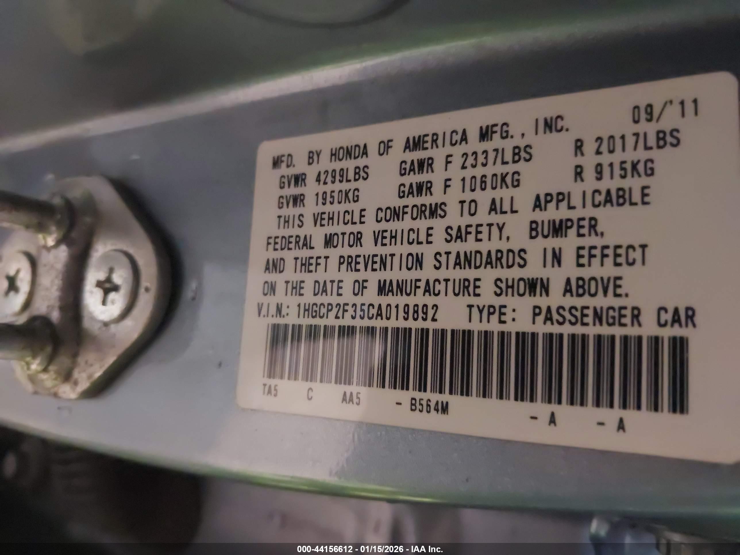 HONDA ACCORD image 9