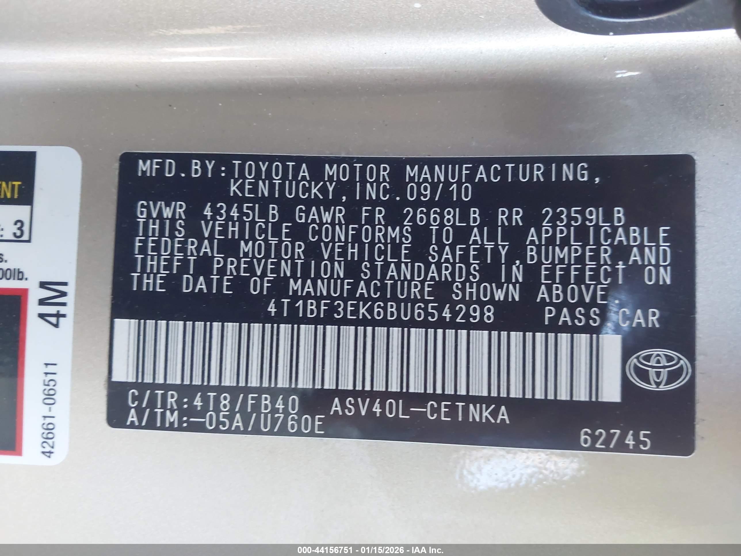 TOYOTA CAMRY image 9