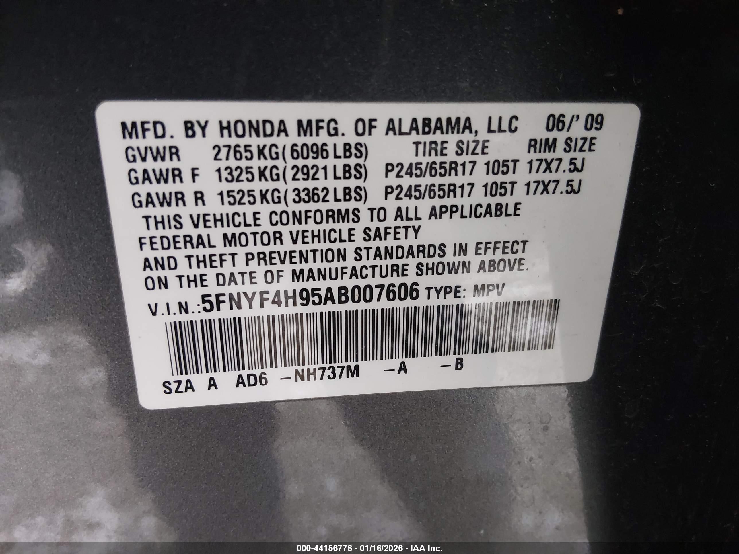 HONDA PILOT image 9
