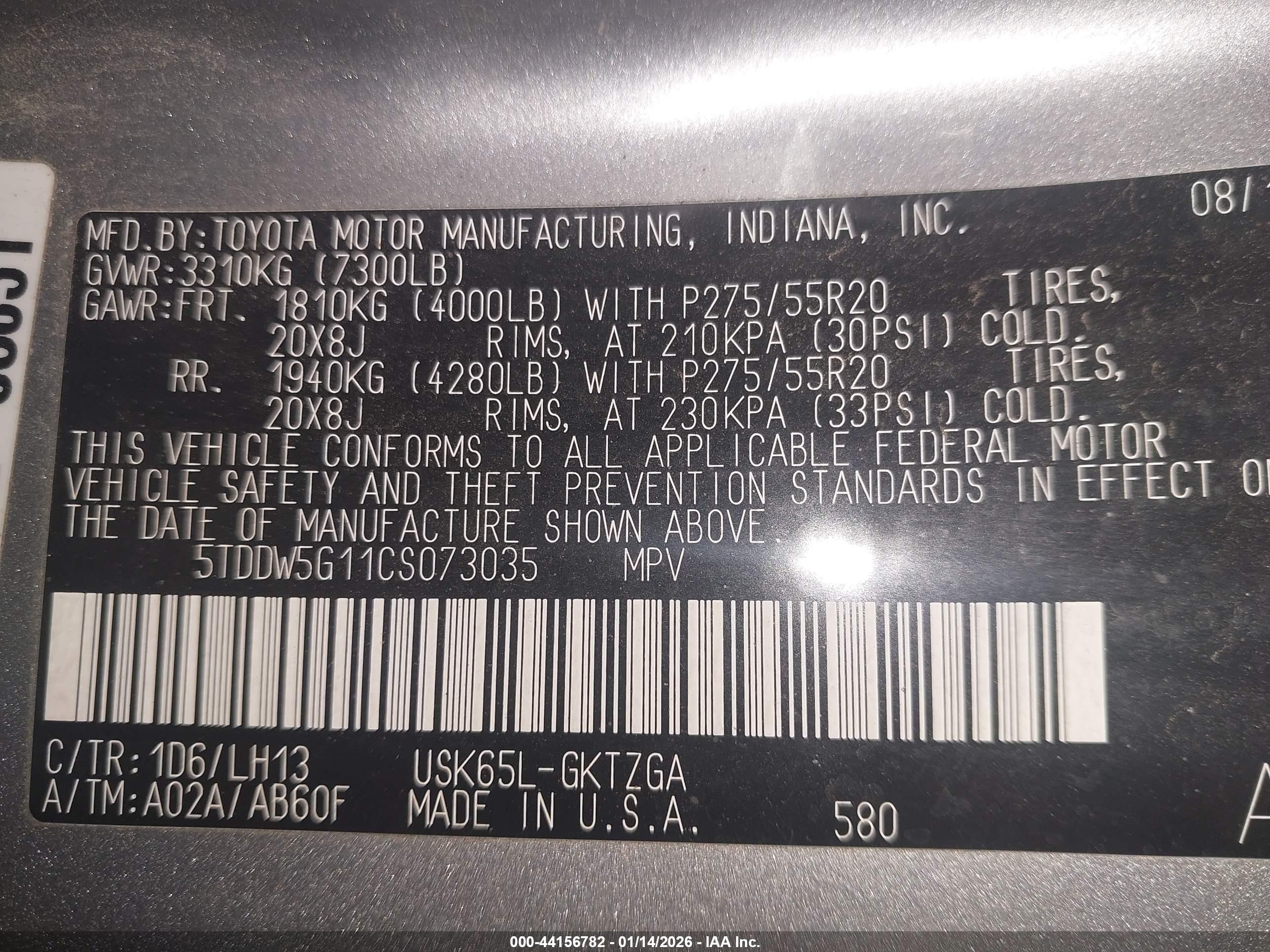 TOYOTA SEQUOIA image 9