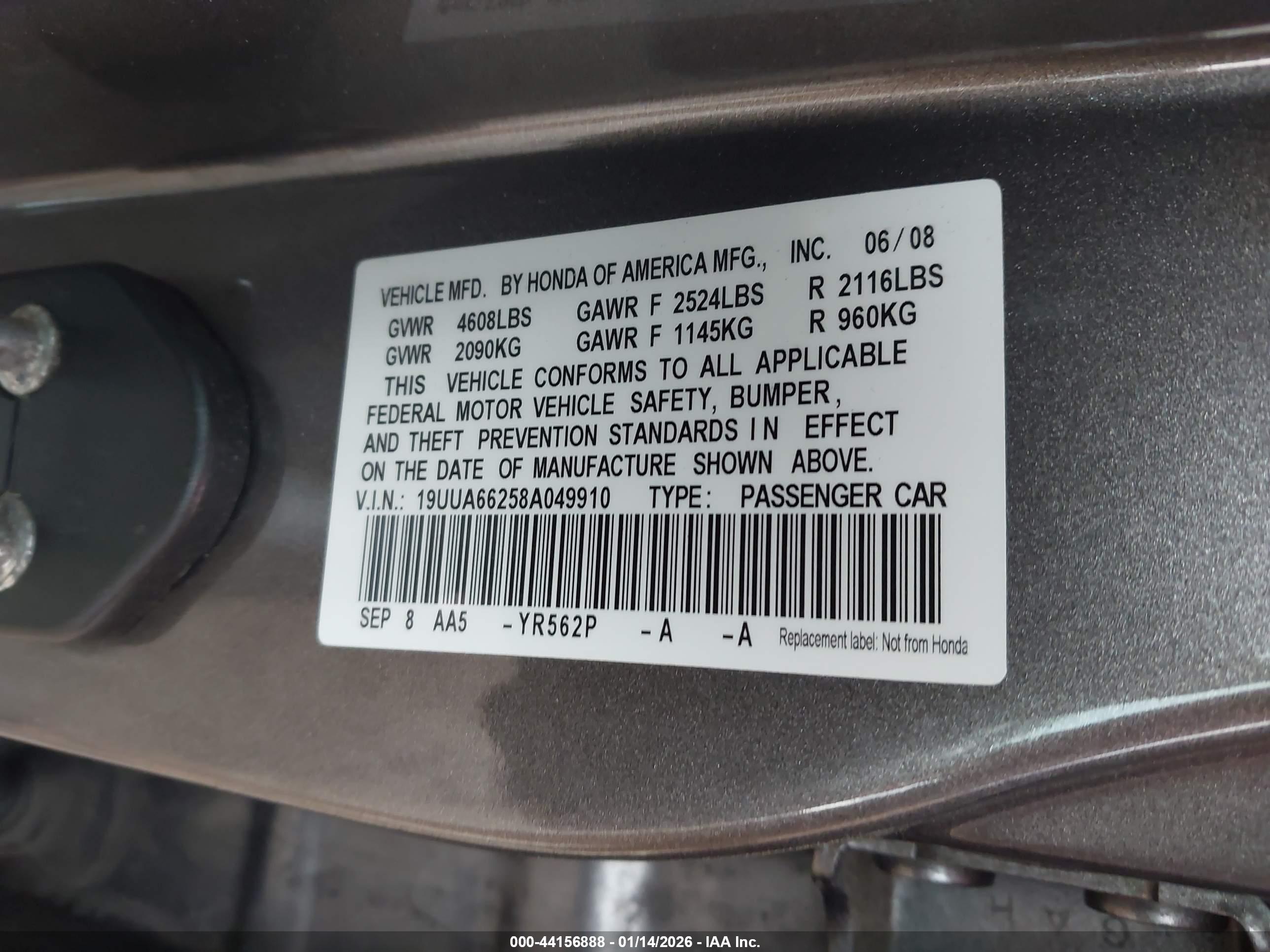 ACURA TL image 9
