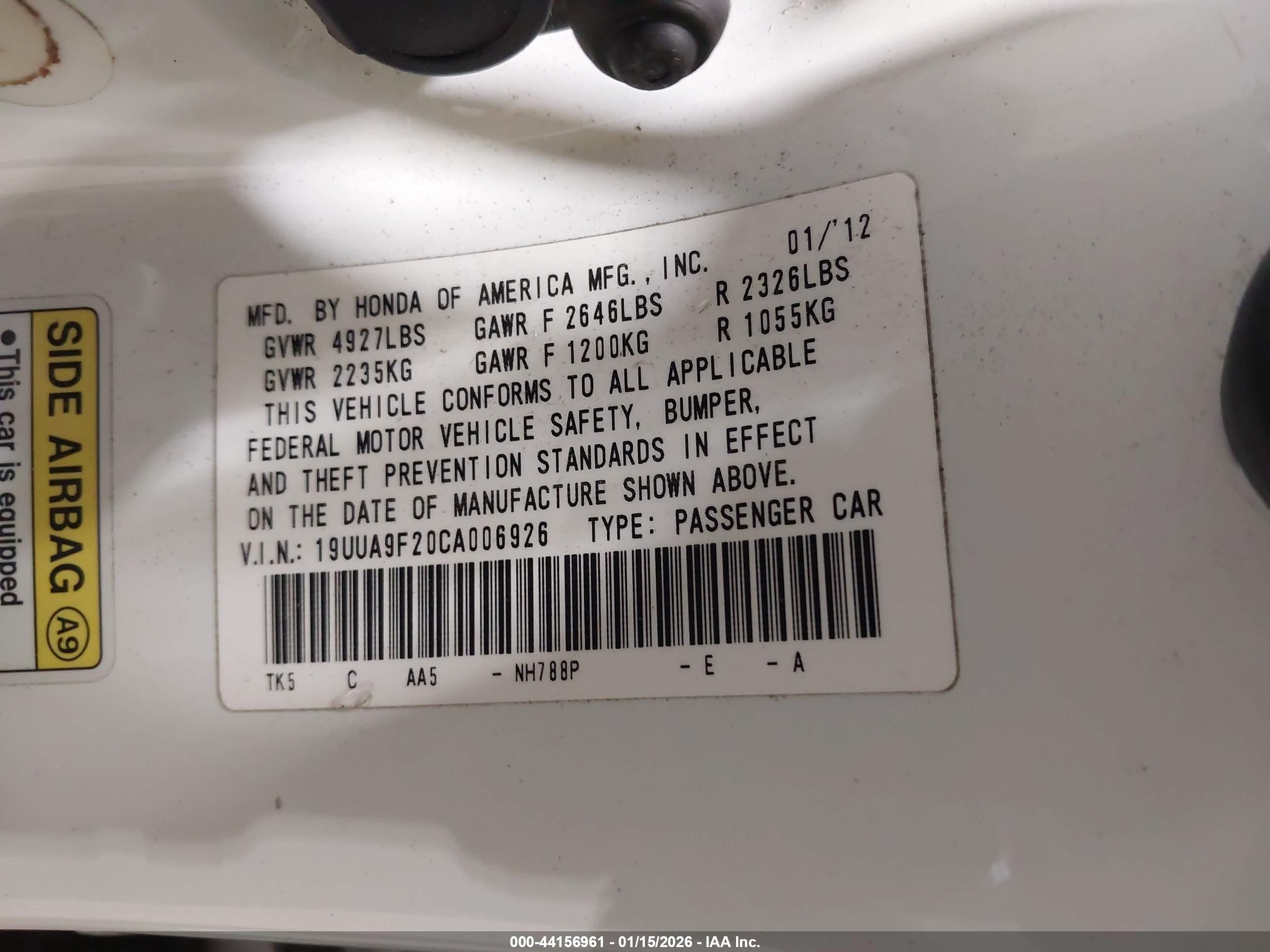 ACURA TL image 9