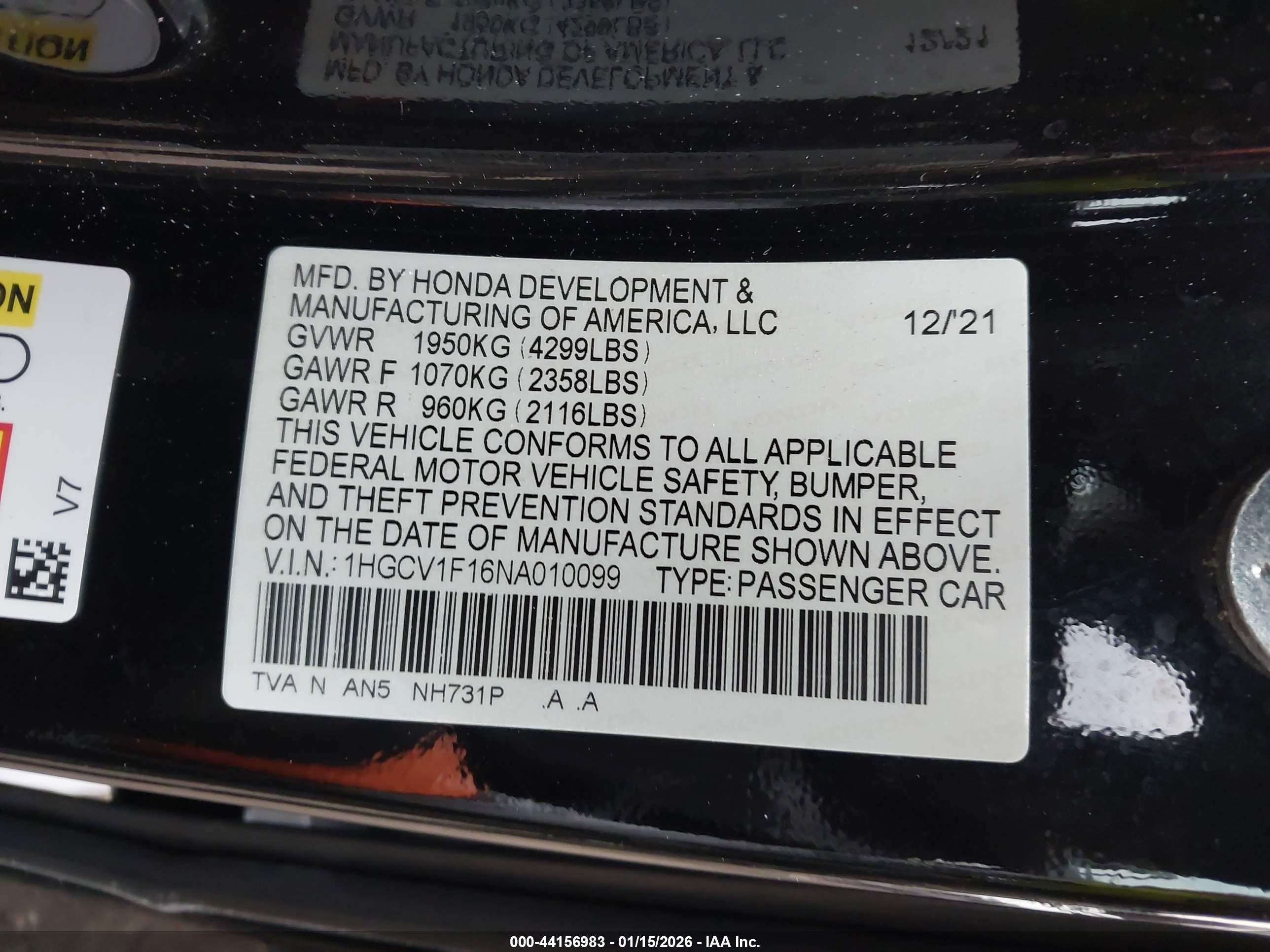 HONDA ACCORD image 9