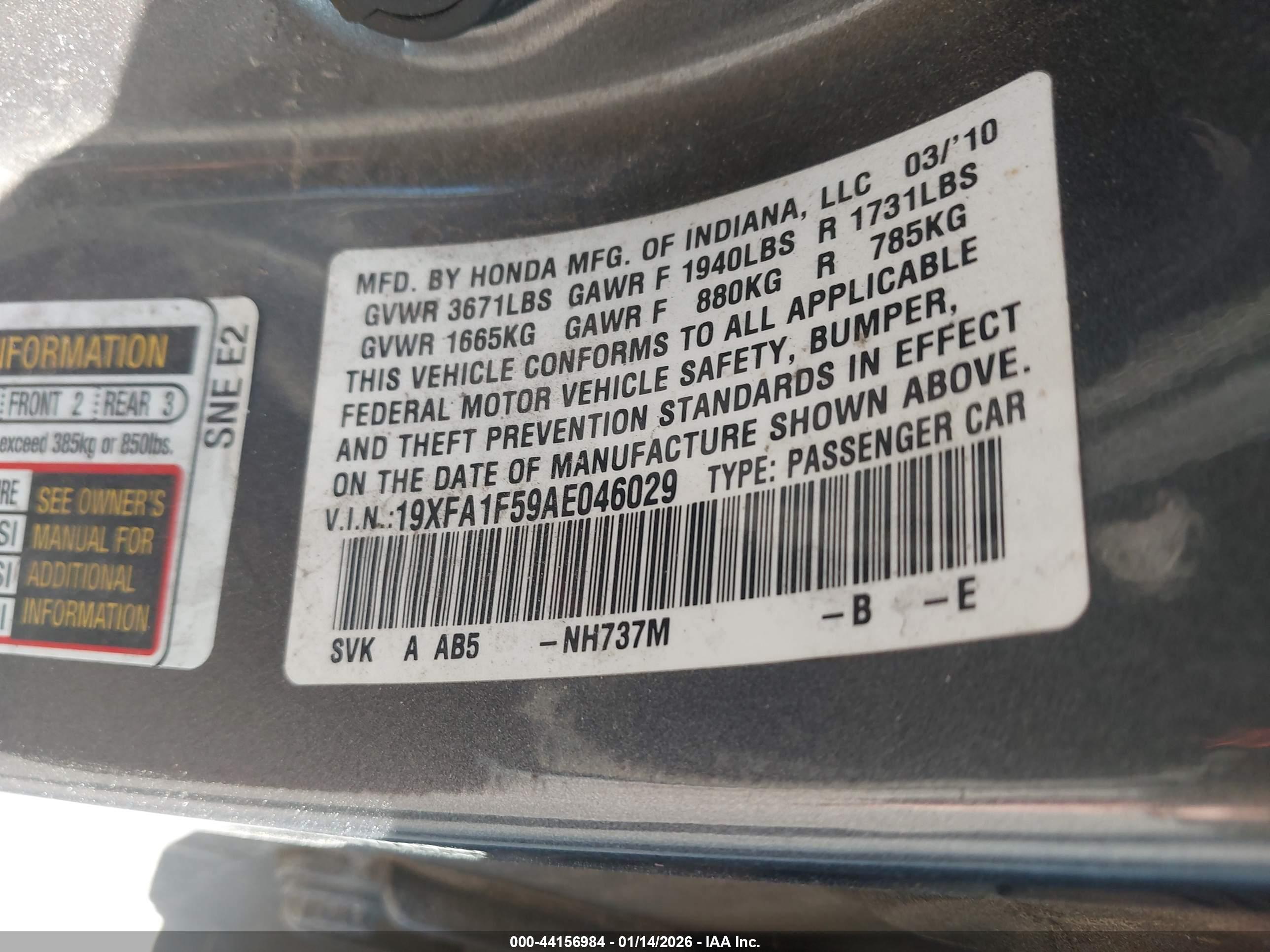 HONDA CIVIC image 9