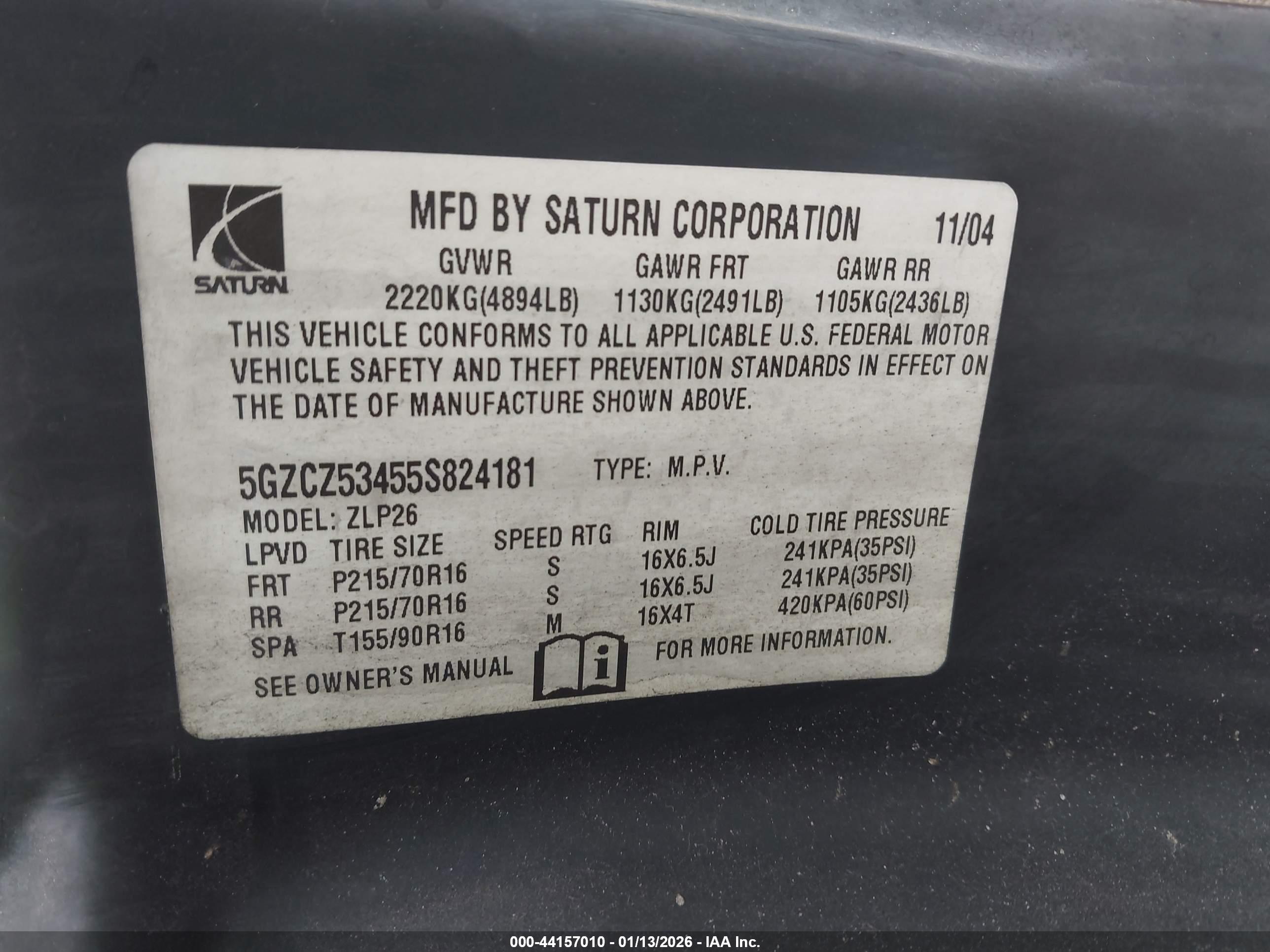 SATURN VUE image 9