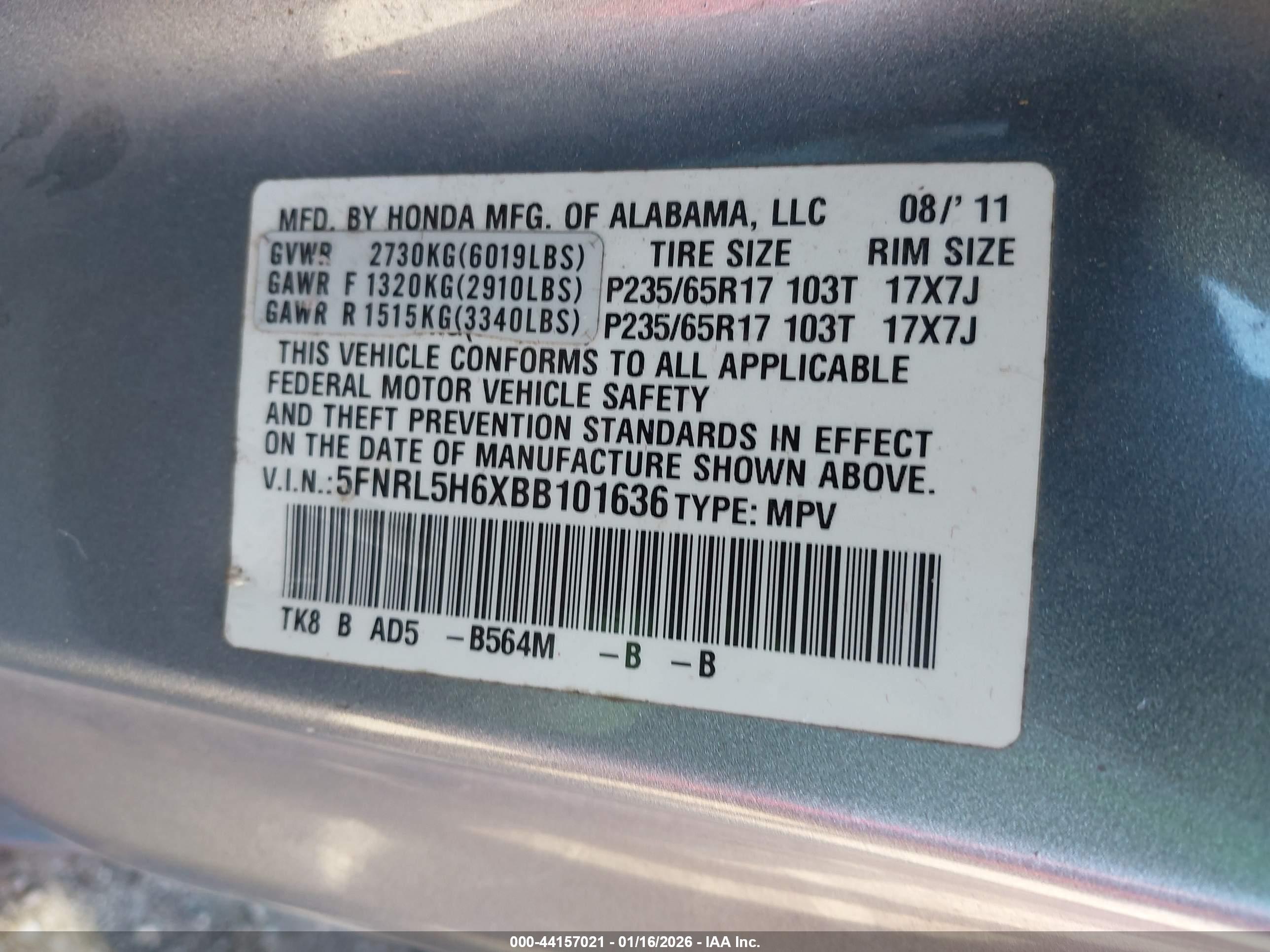 HONDA ODYSSEY image 9