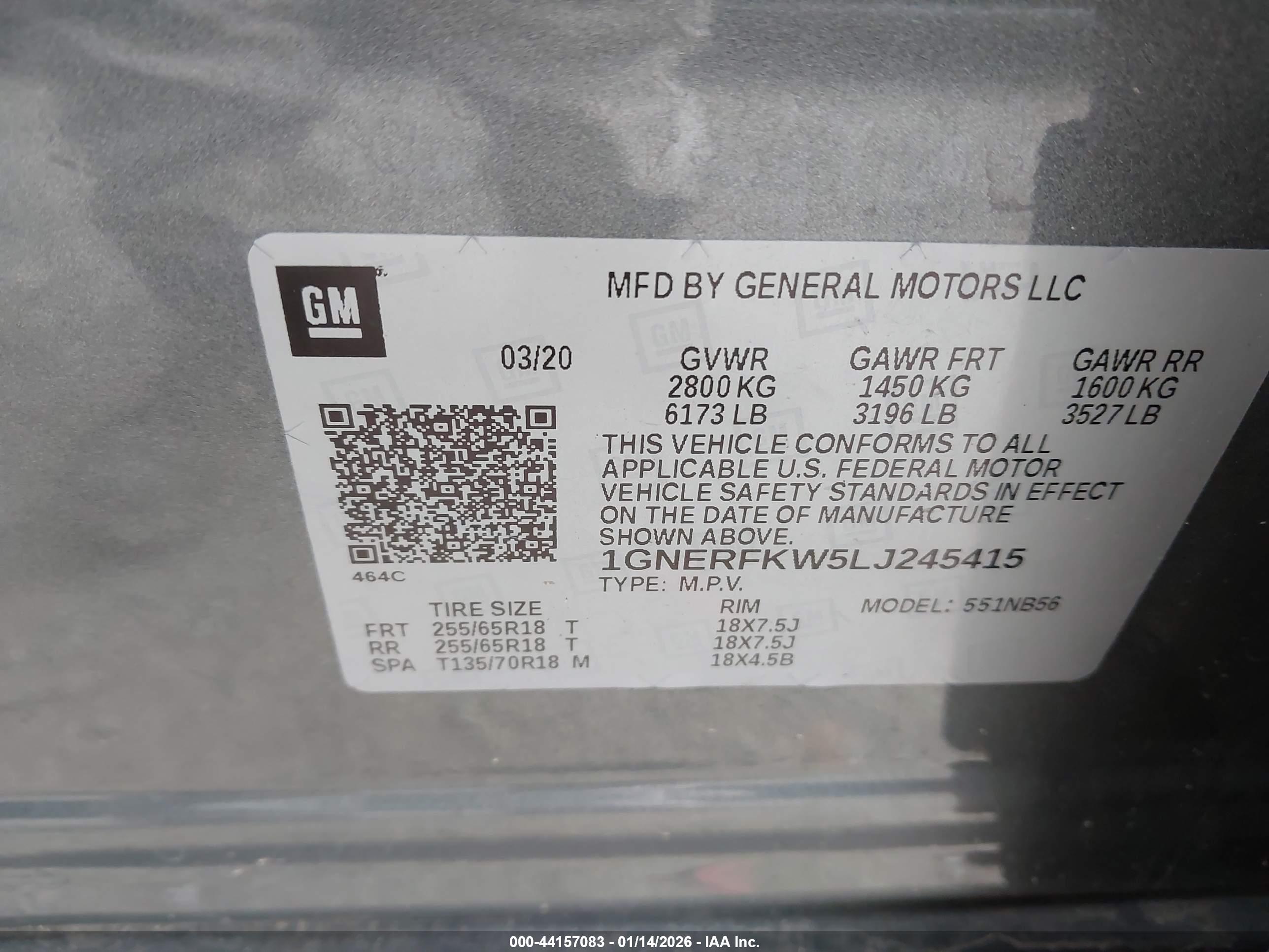 CHEVROLET TRAVERSE image 9