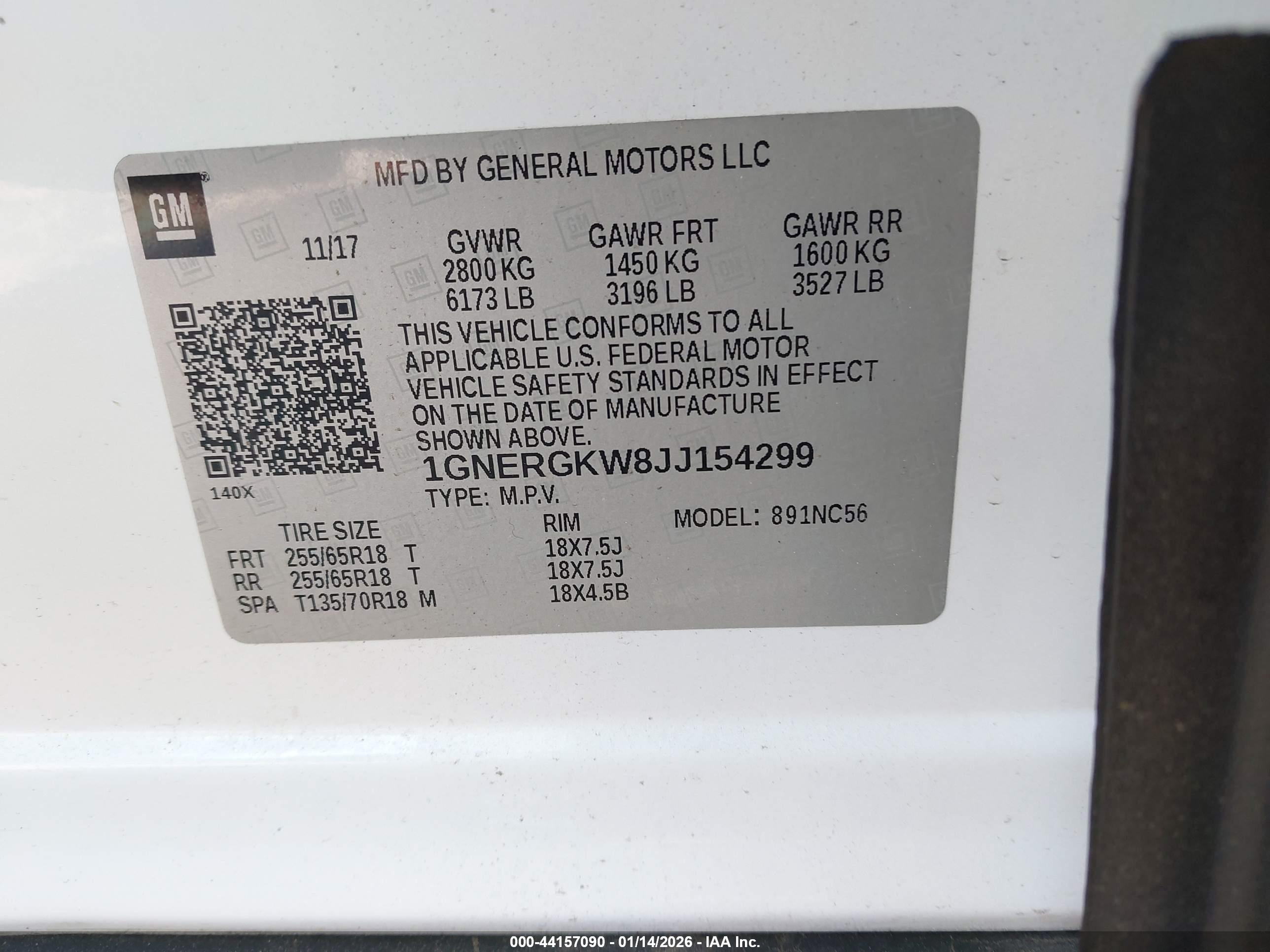 CHEVROLET TRAVERSE image 9