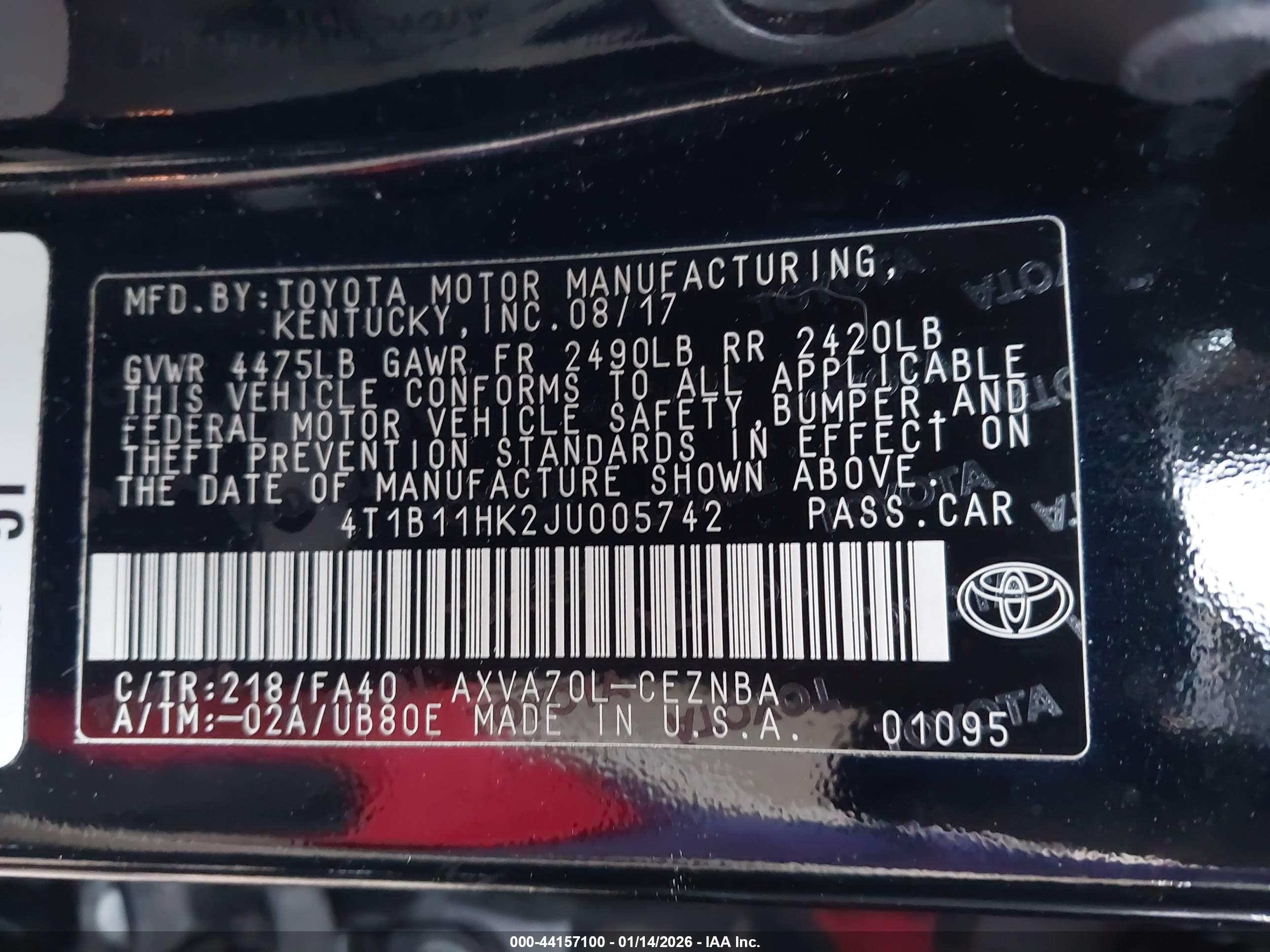 TOYOTA CAMRY image 9