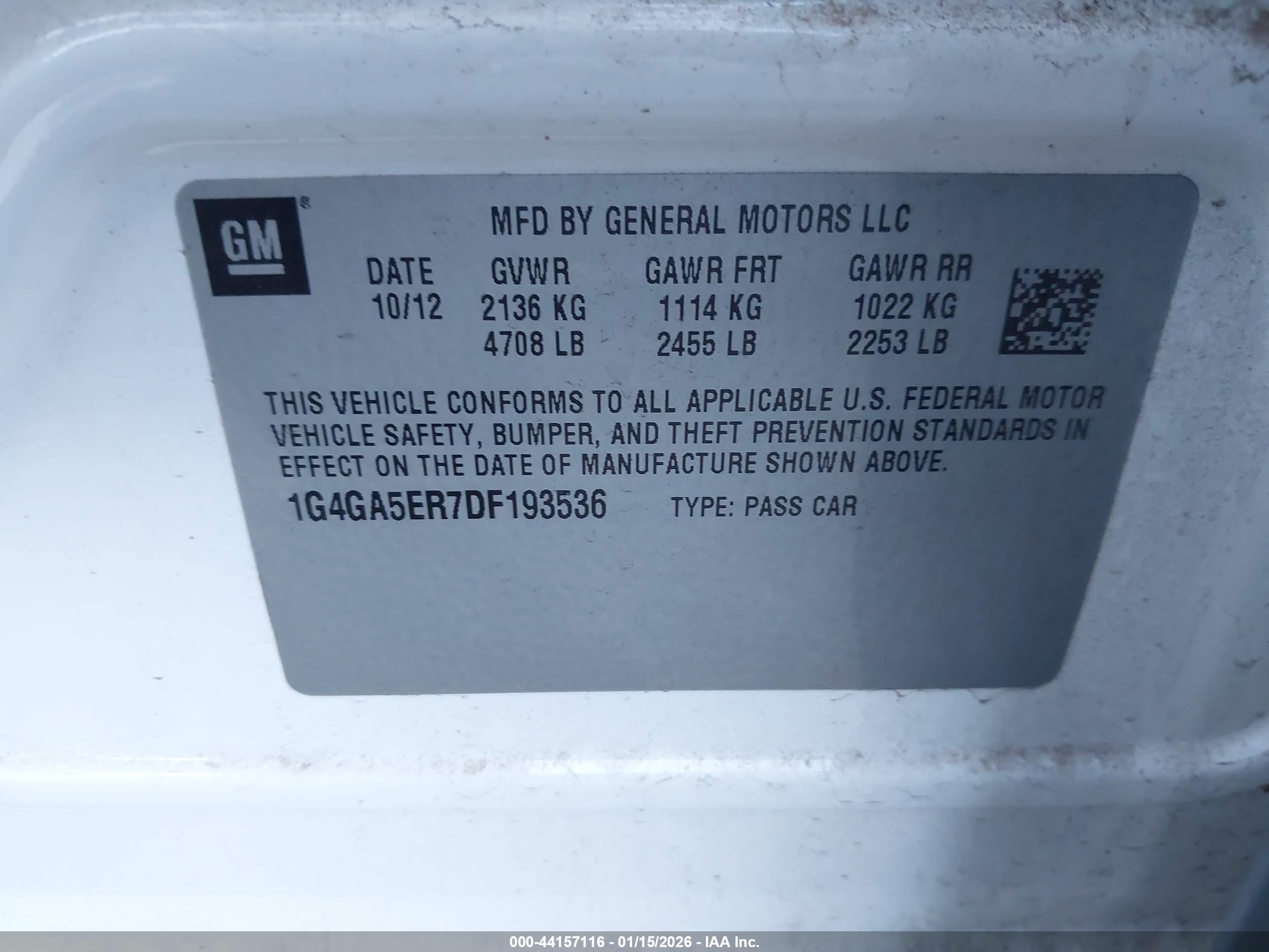 BUICK LACROSSE image 9