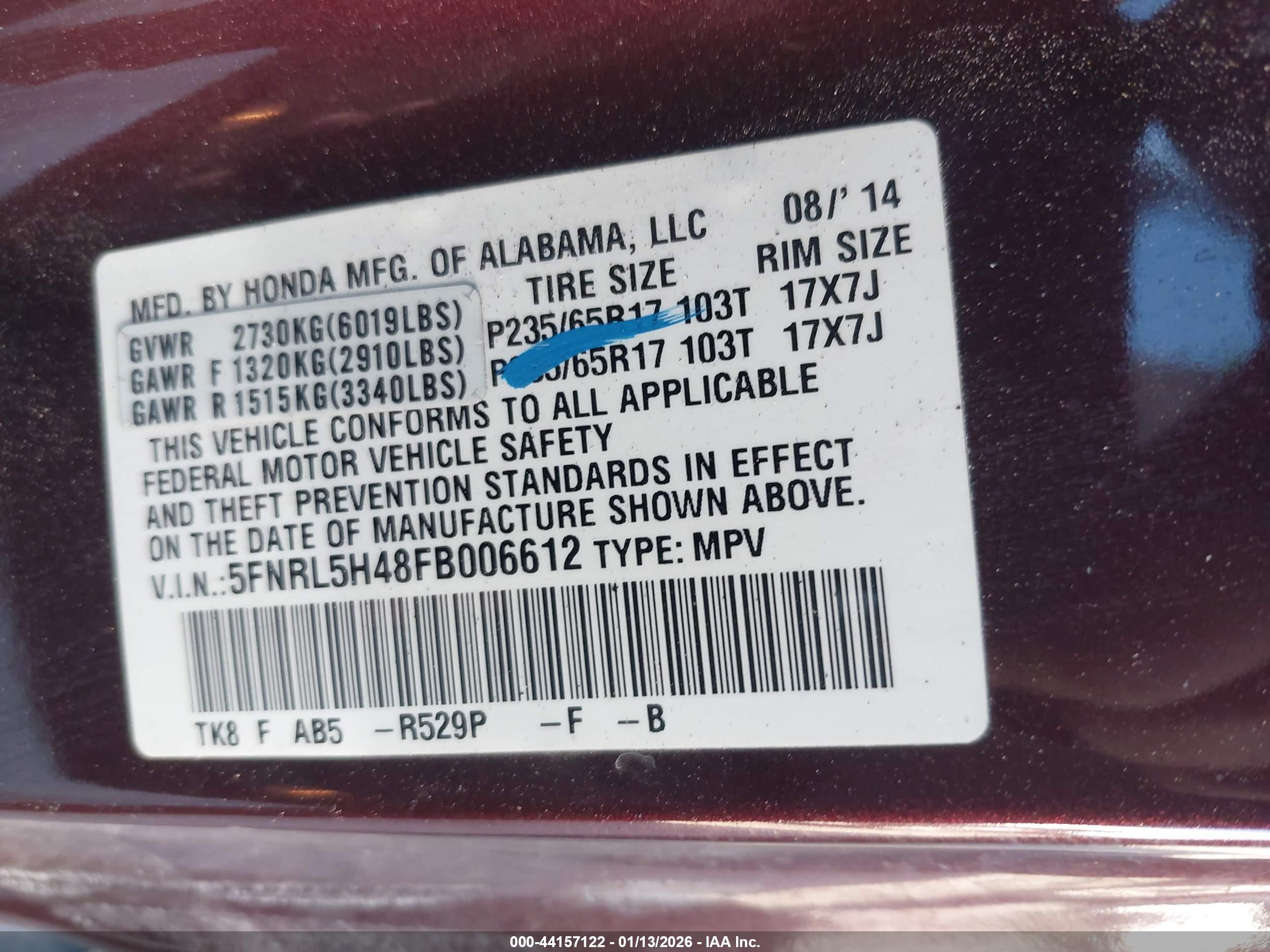 HONDA ODYSSEY image 9