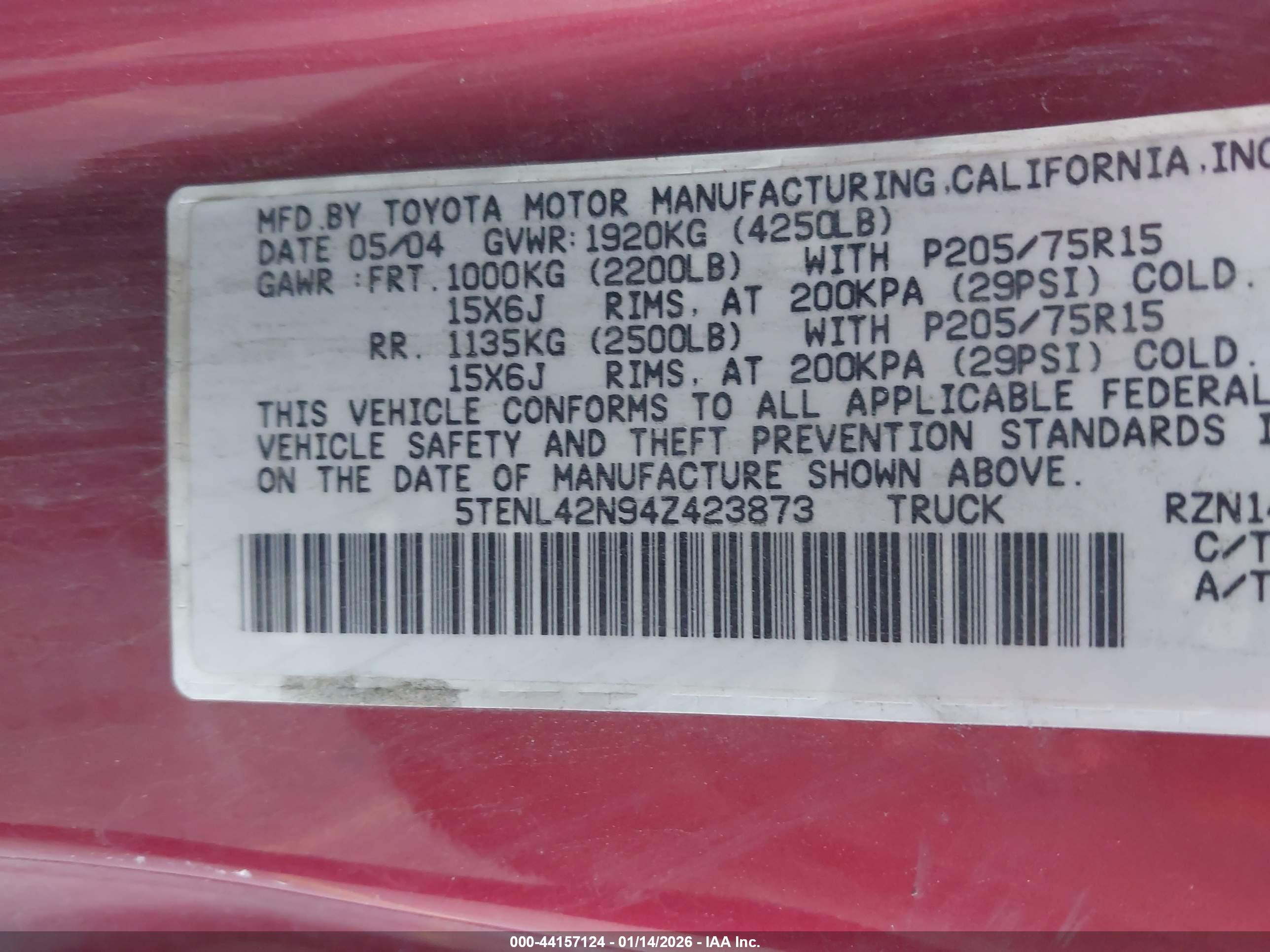 TOYOTA TACOMA image 9