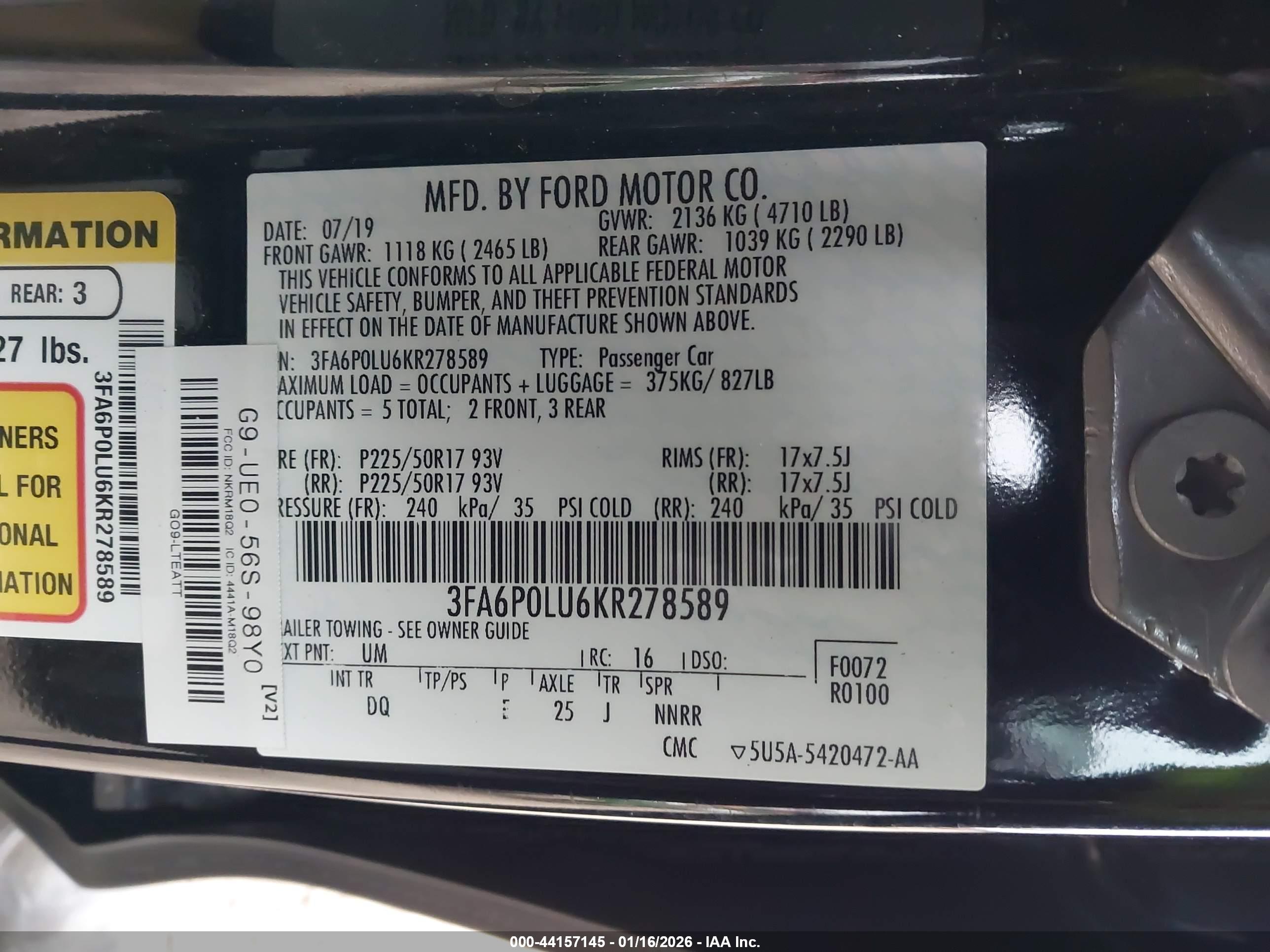 FORD FUSION image 9
