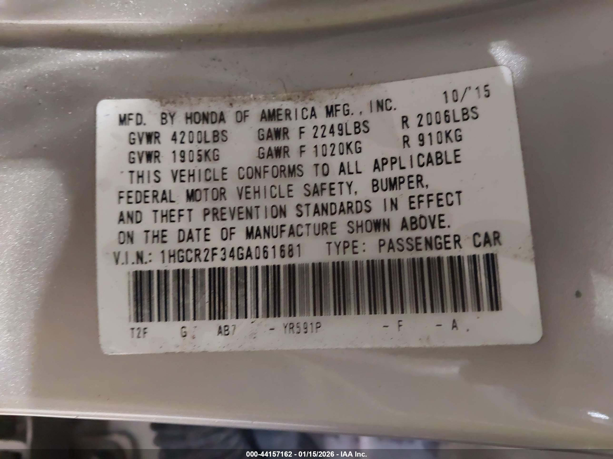 HONDA ACCORD image 9