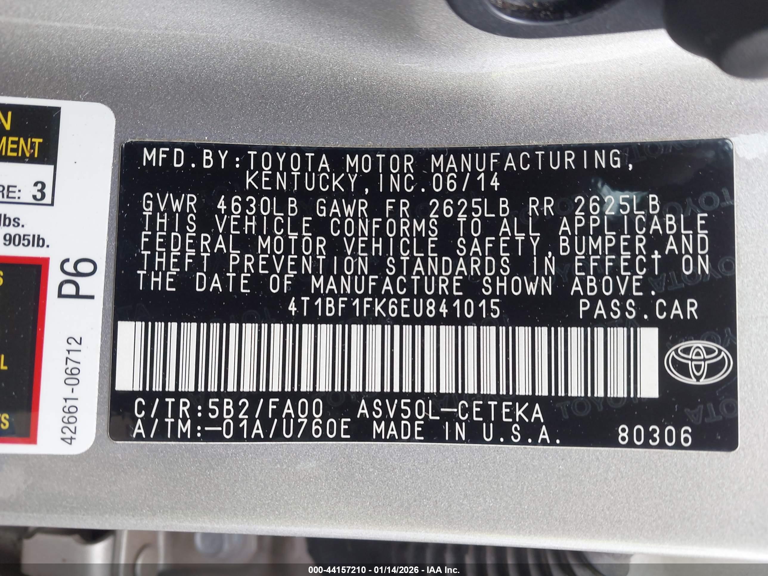 TOYOTA CAMRY image 9