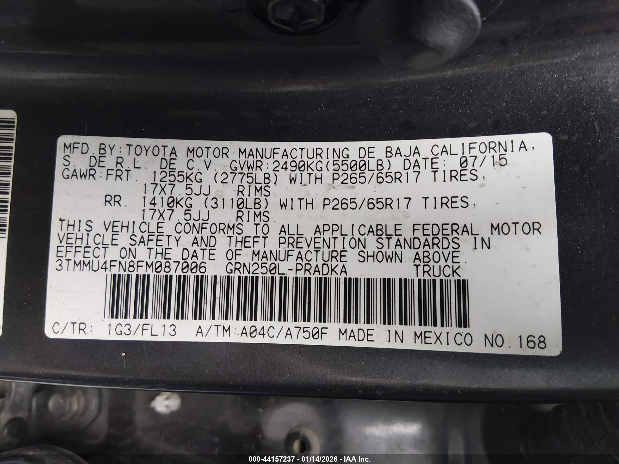 TOYOTA TACOMA image 9