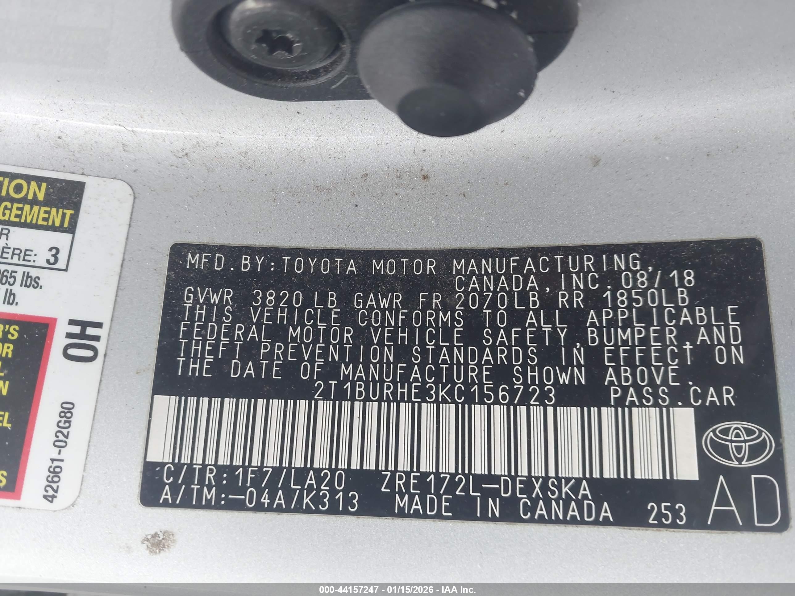 TOYOTA COROLLA image 9