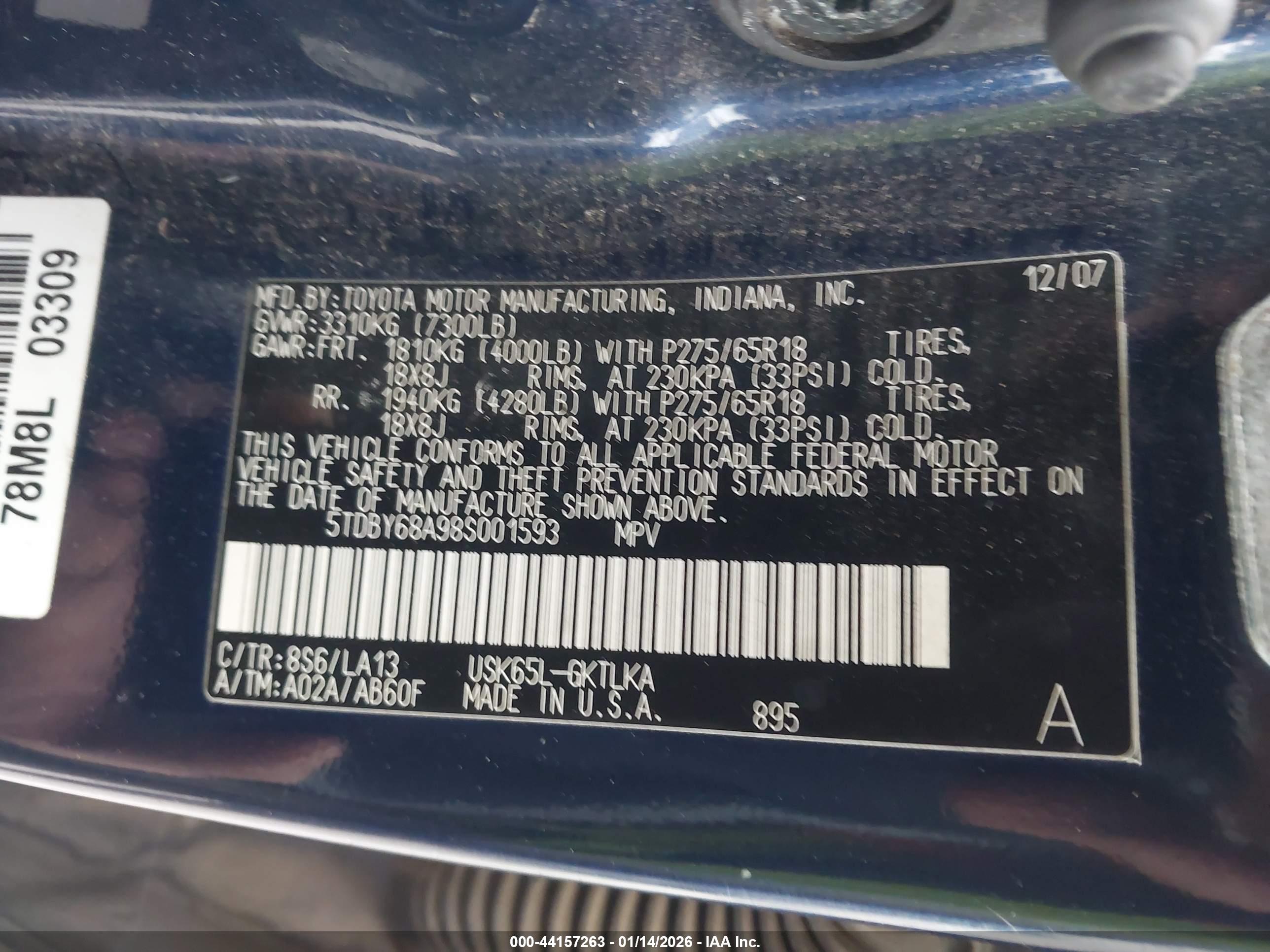 TOYOTA SEQUOIA image 9