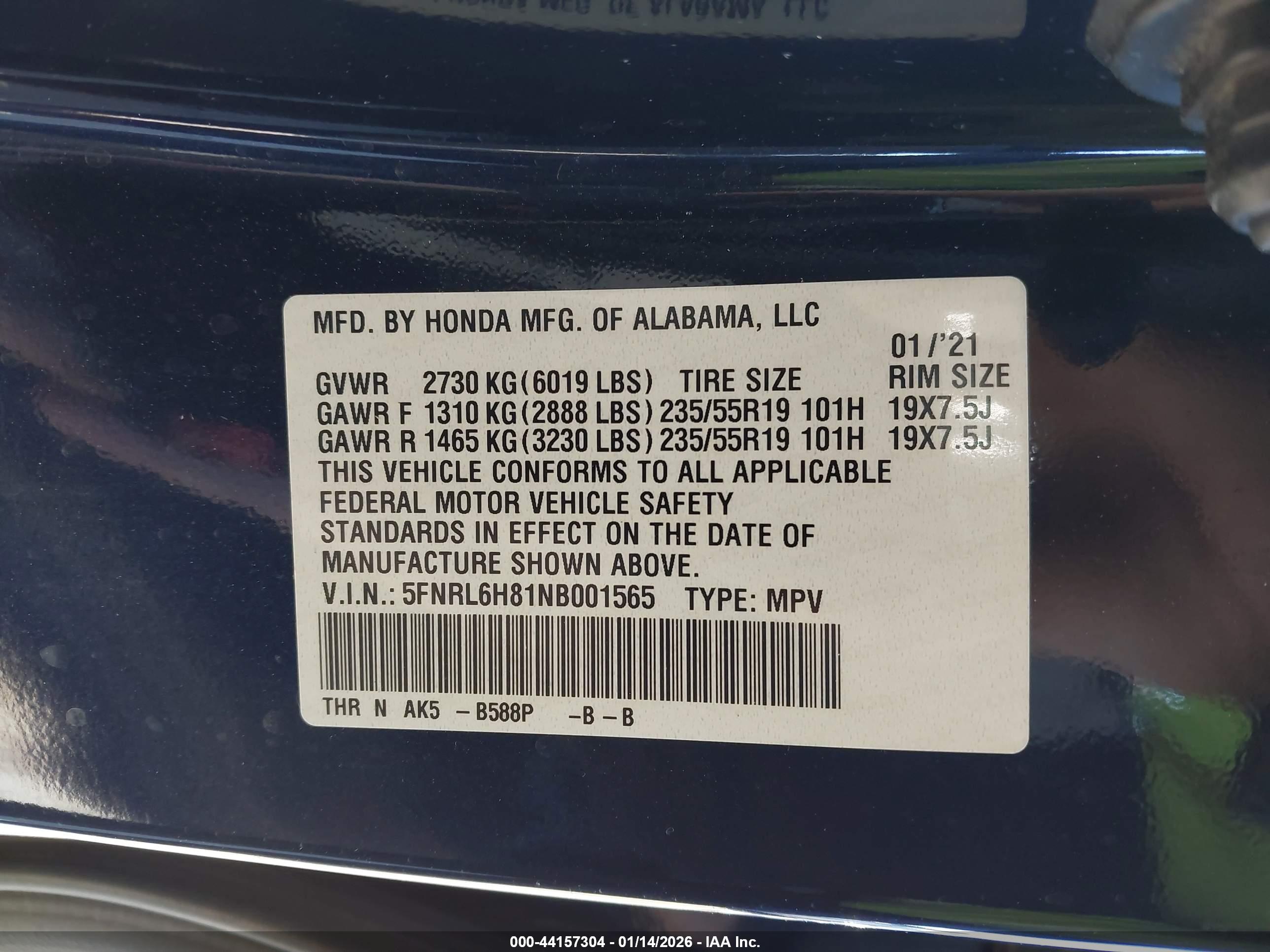 HONDA ODYSSEY image 9
