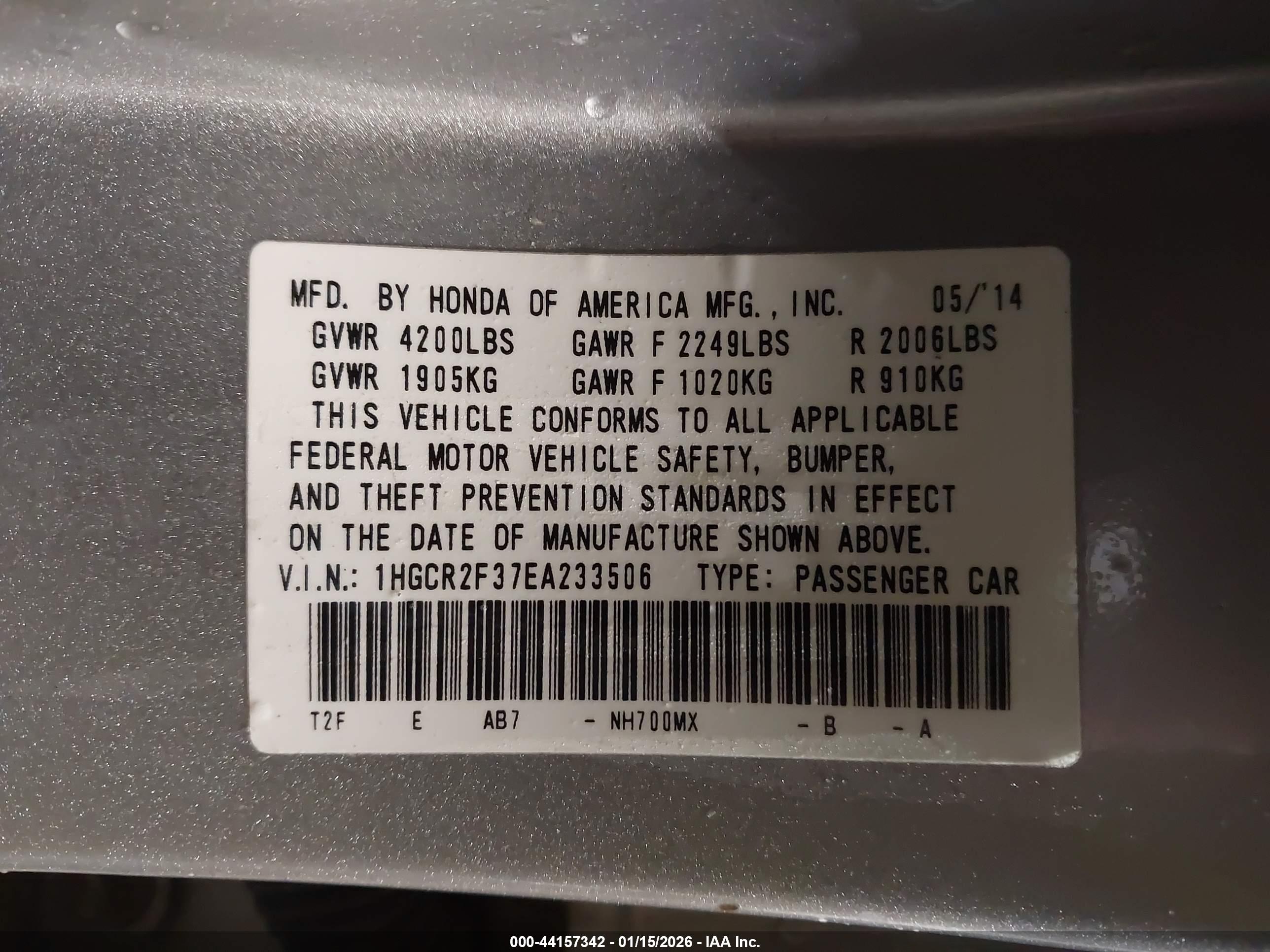 HONDA ACCORD image 9