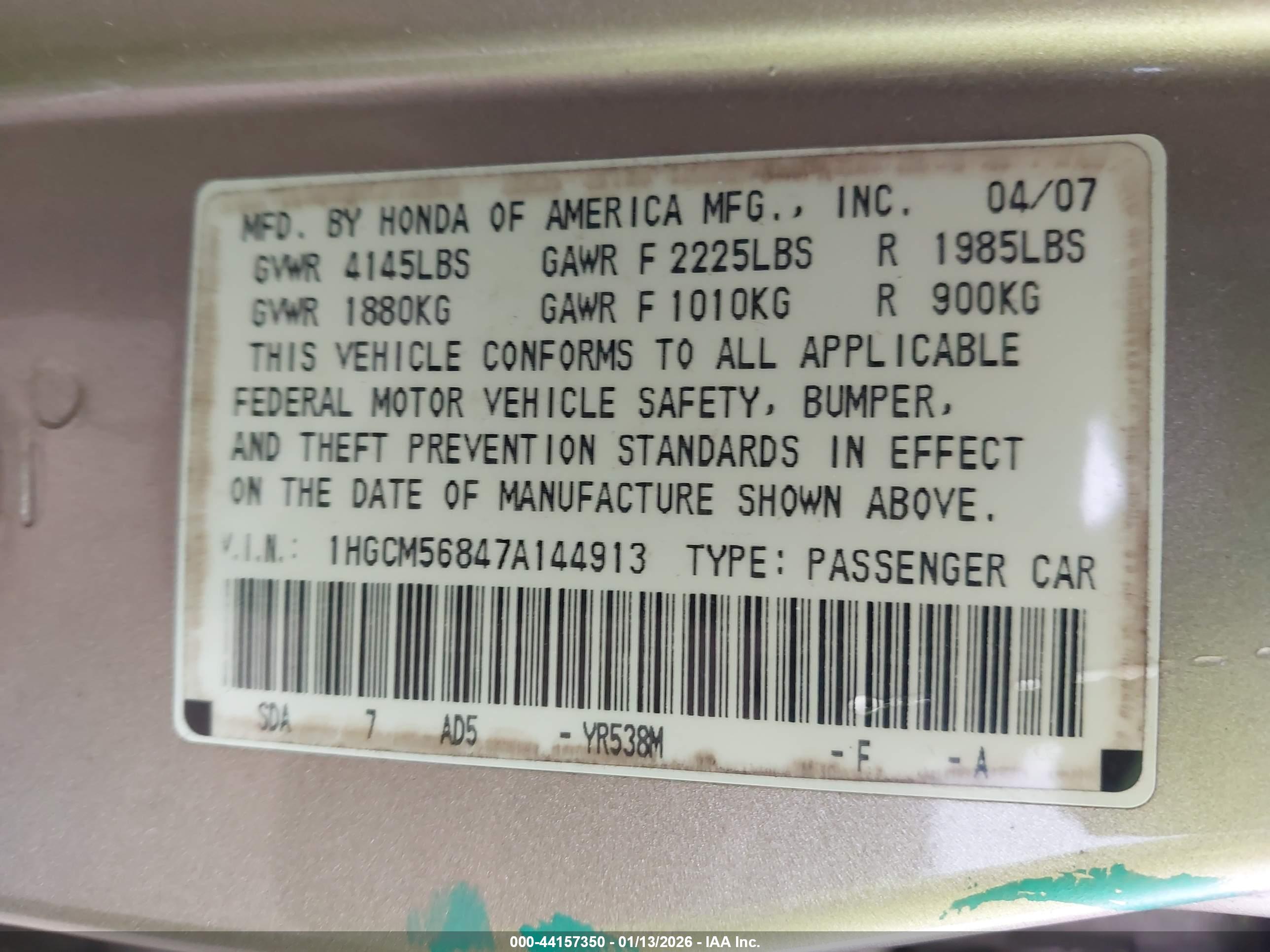 HONDA ACCORD image 9