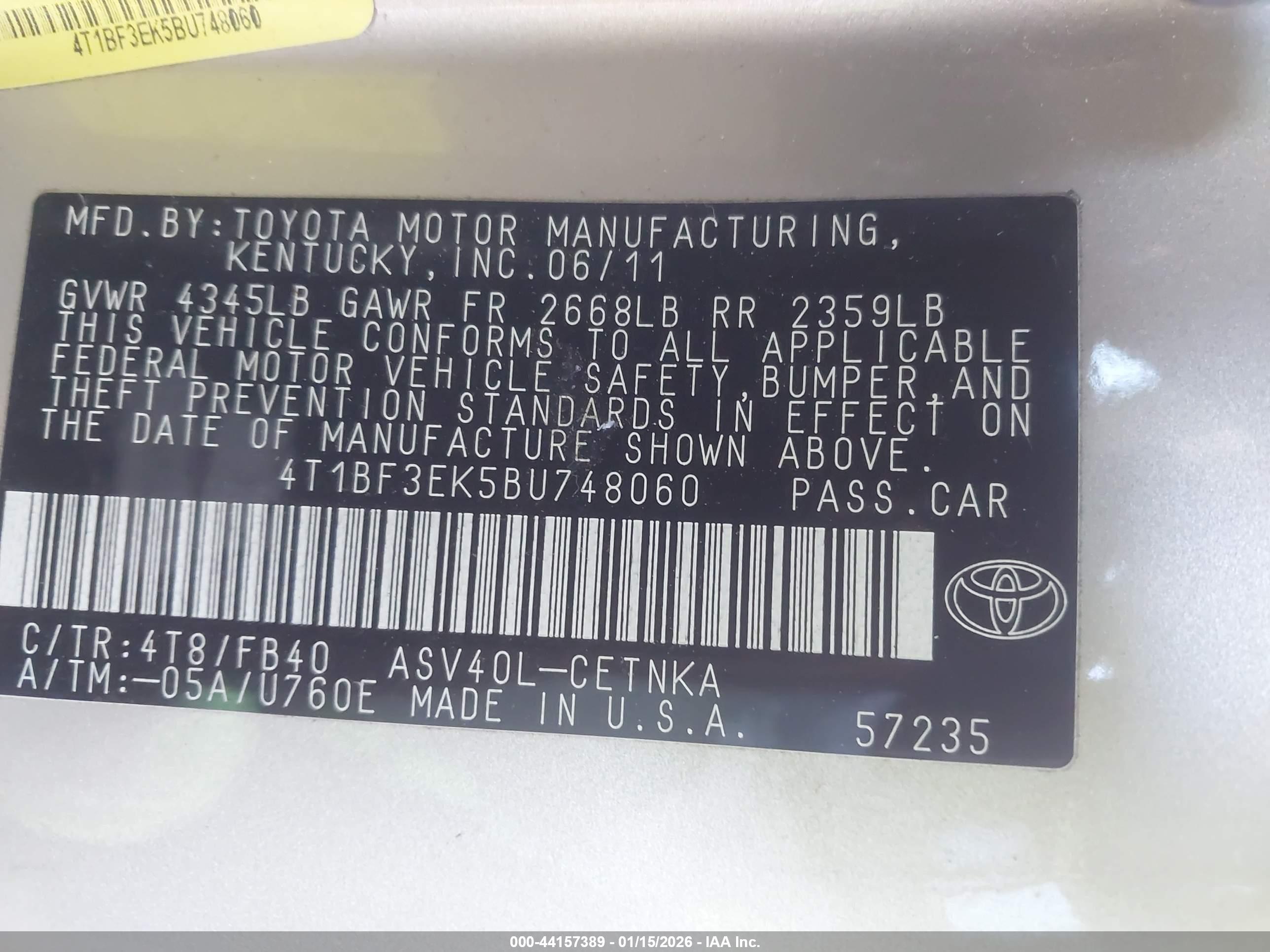 TOYOTA CAMRY image 9