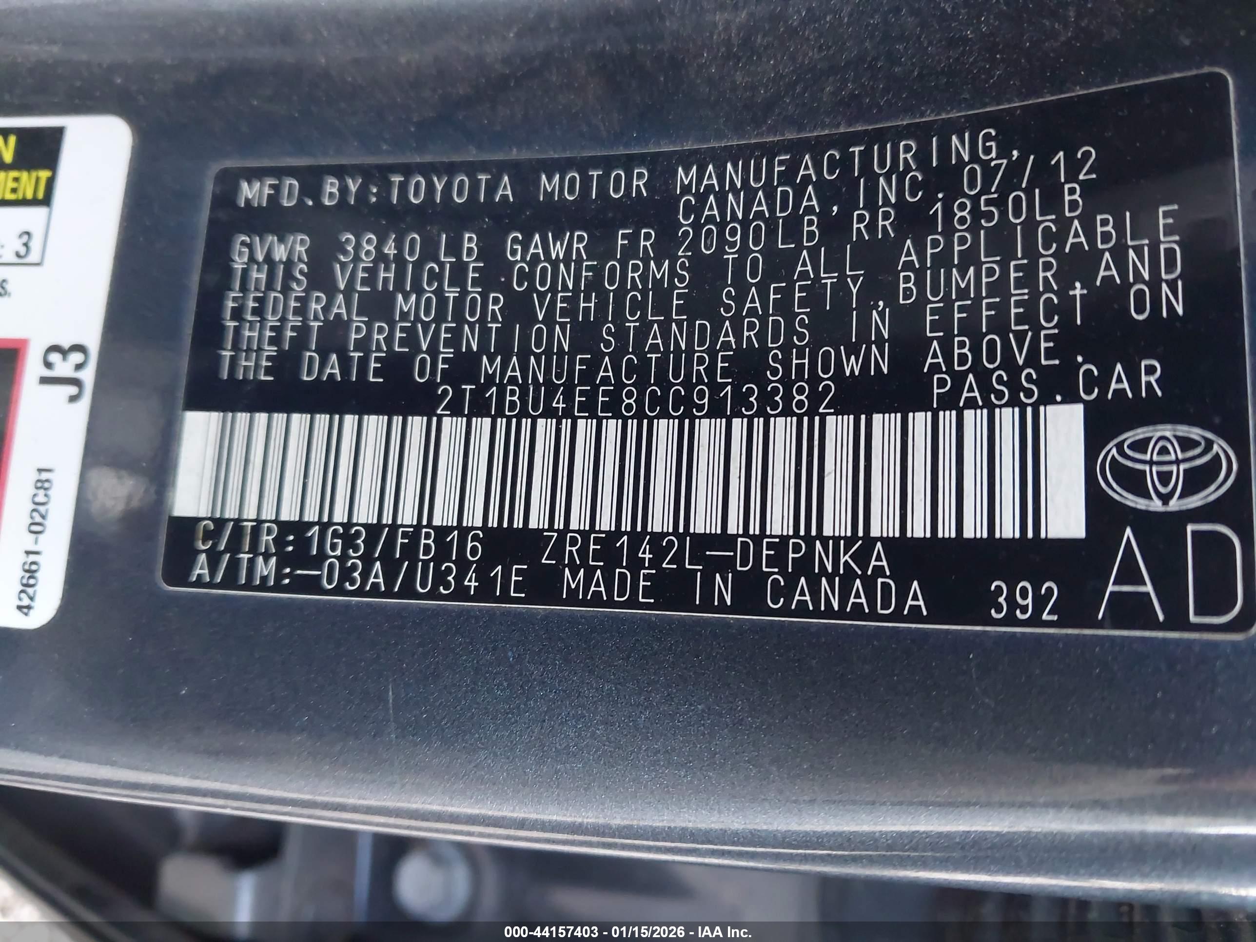 TOYOTA COROLLA image 9