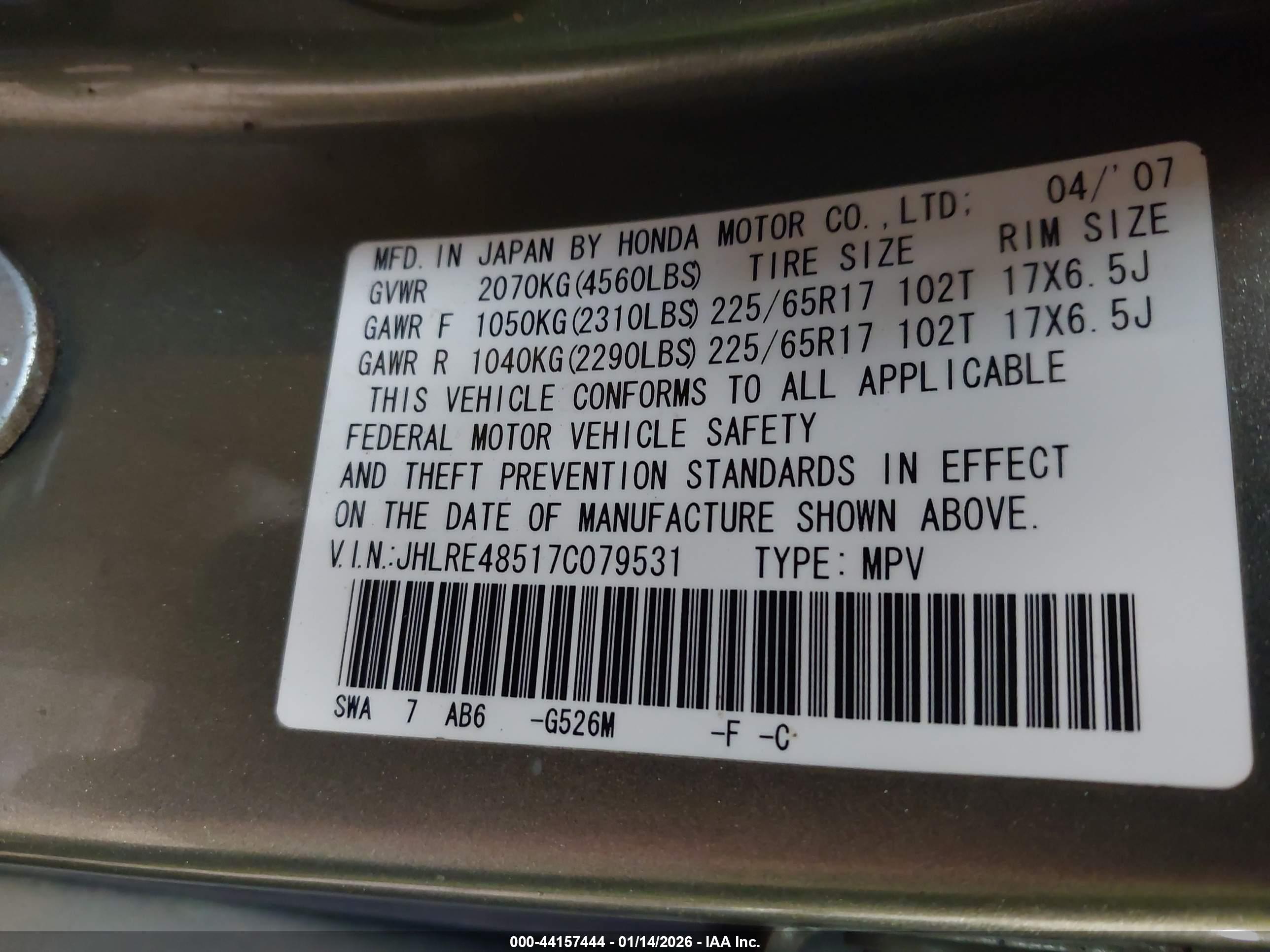 HONDA CR-V image 9