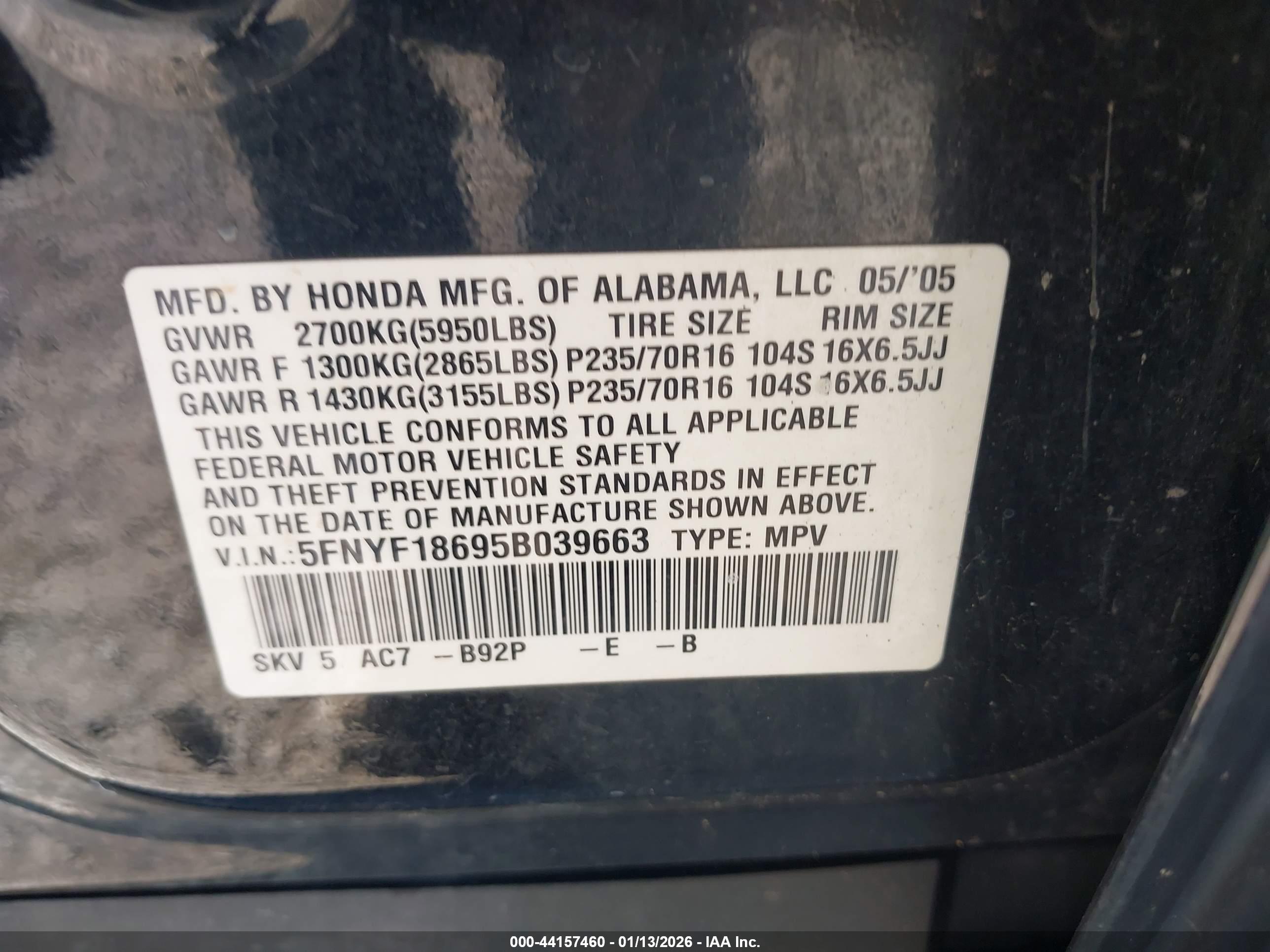 HONDA PILOT image 9