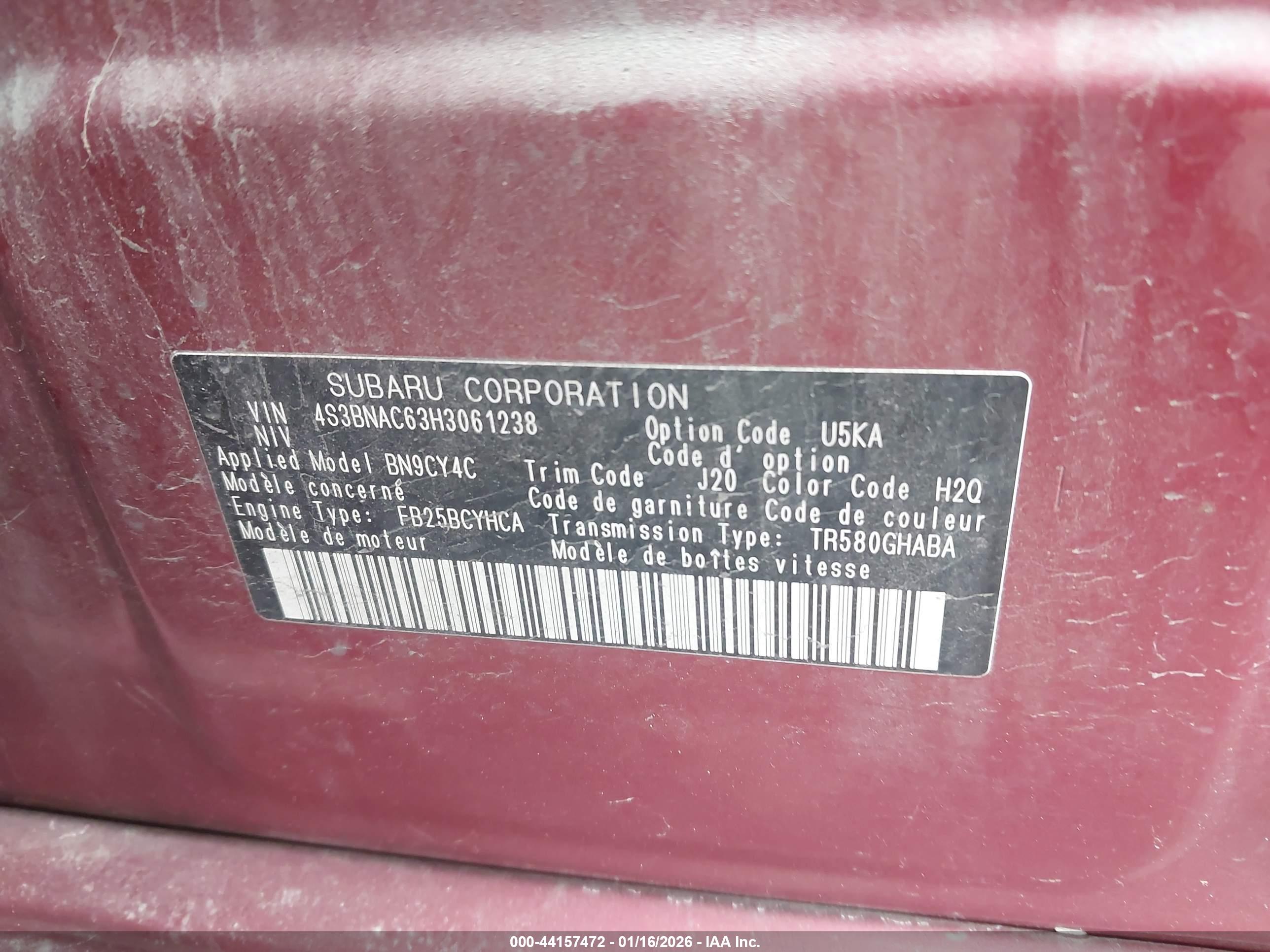 SUBARU LEGACY image 9