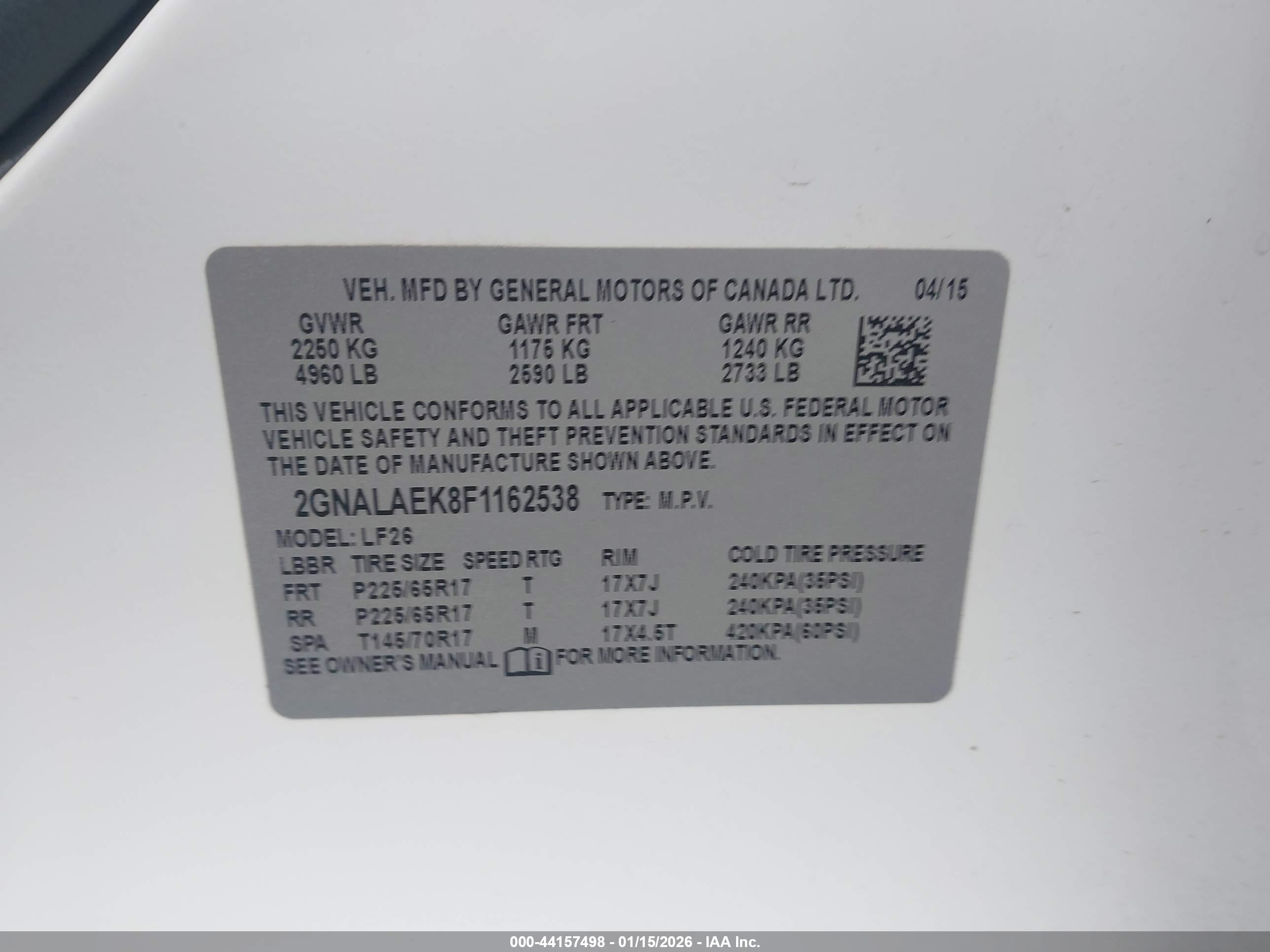 CHEVROLET EQUINOX image 9