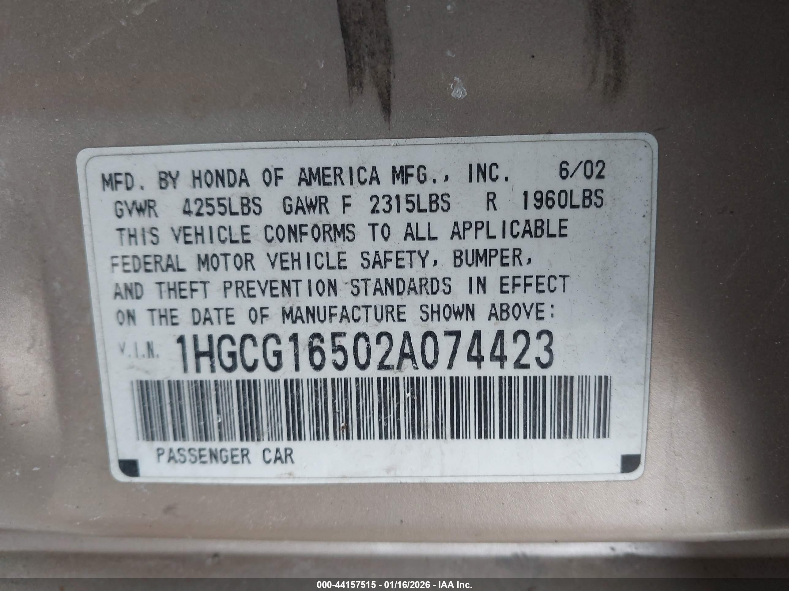 HONDA ACCORD image 9