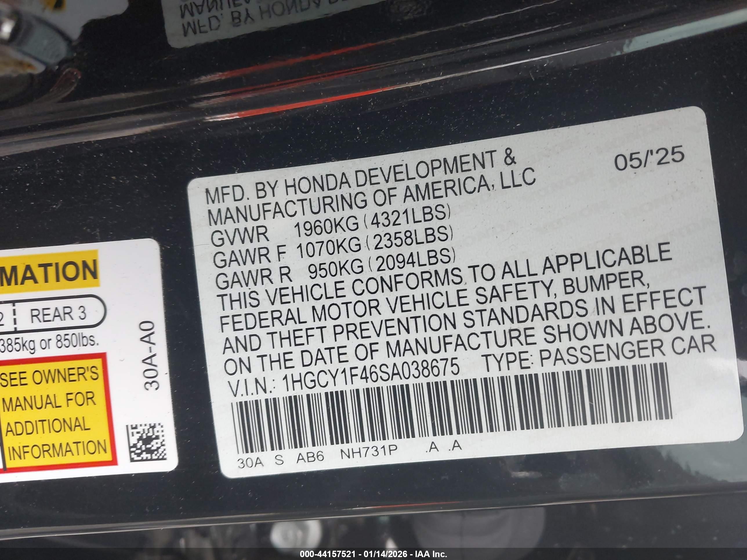 HONDA ACCORD image 9