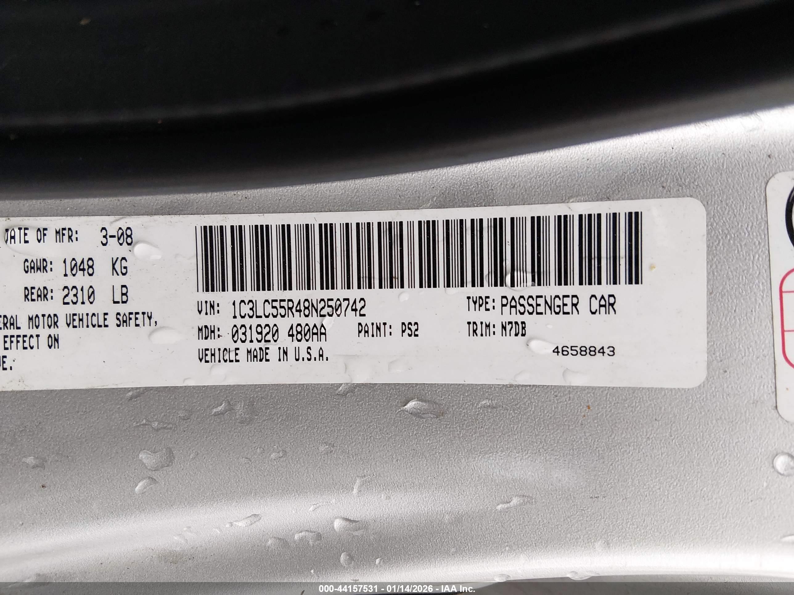 CHRYSLER SEBRING image 9