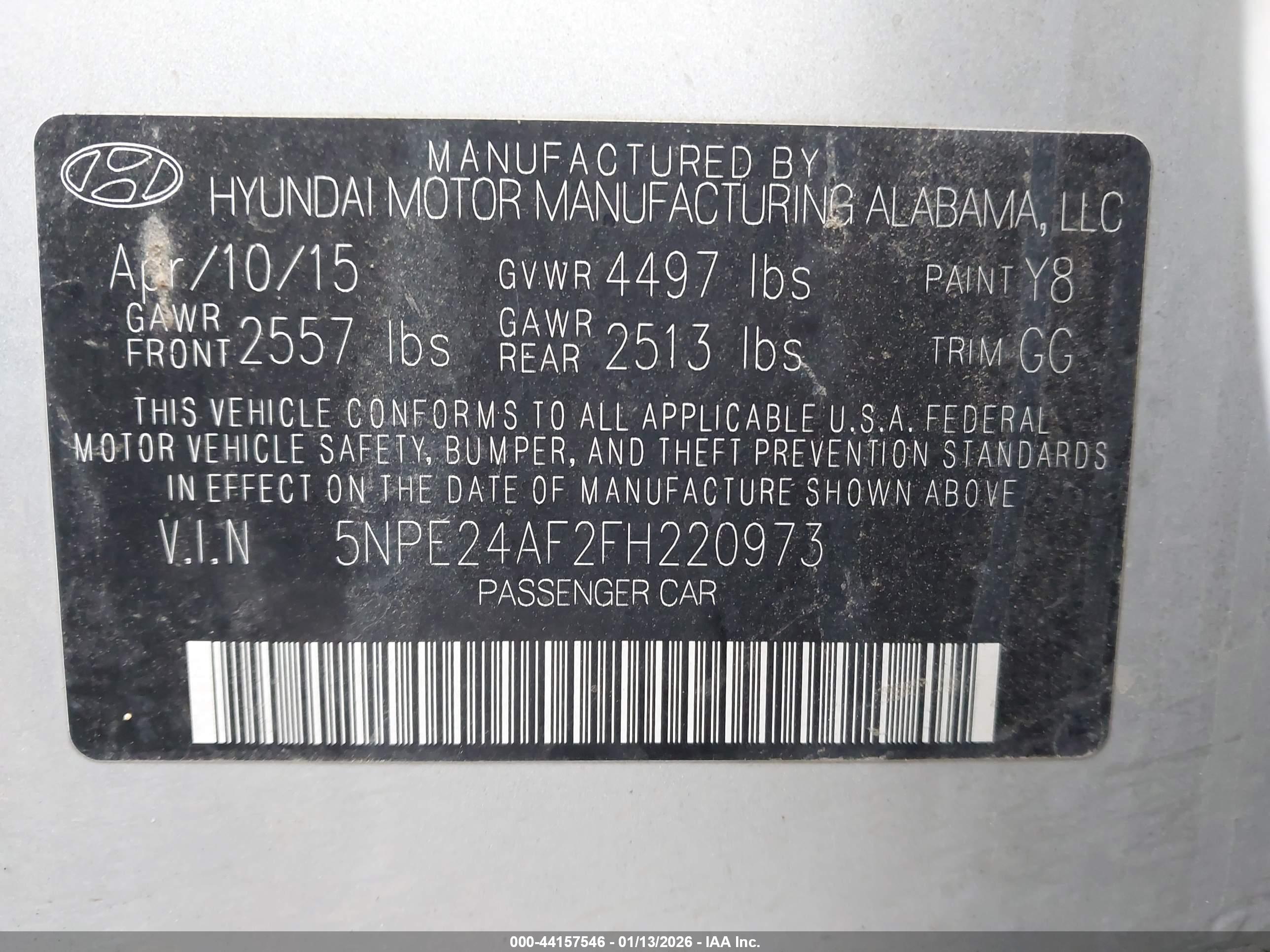 HYUNDAI SONATA image 9