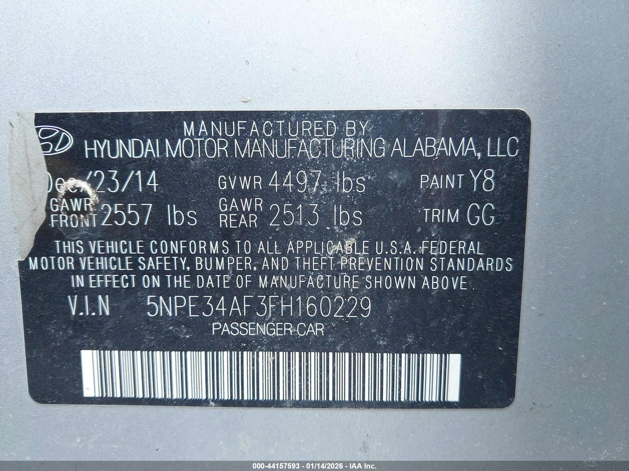 HYUNDAI SONATA image 9
