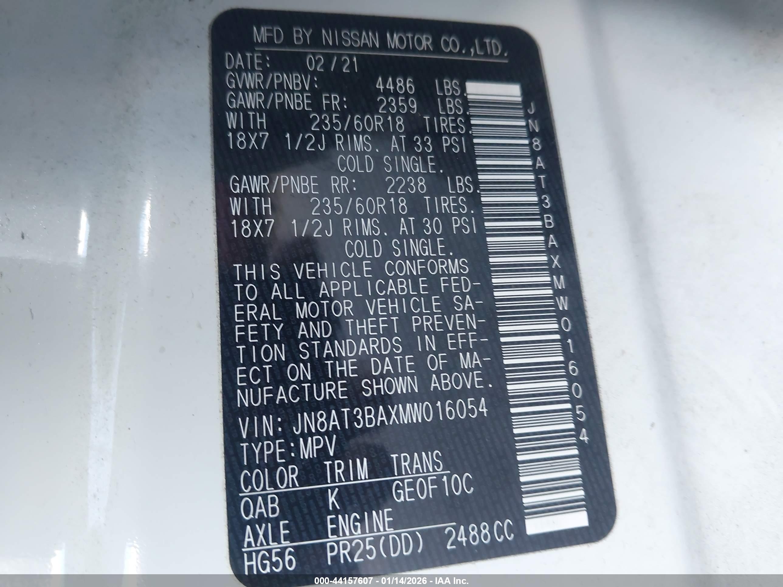 NISSAN ROGUE image 9