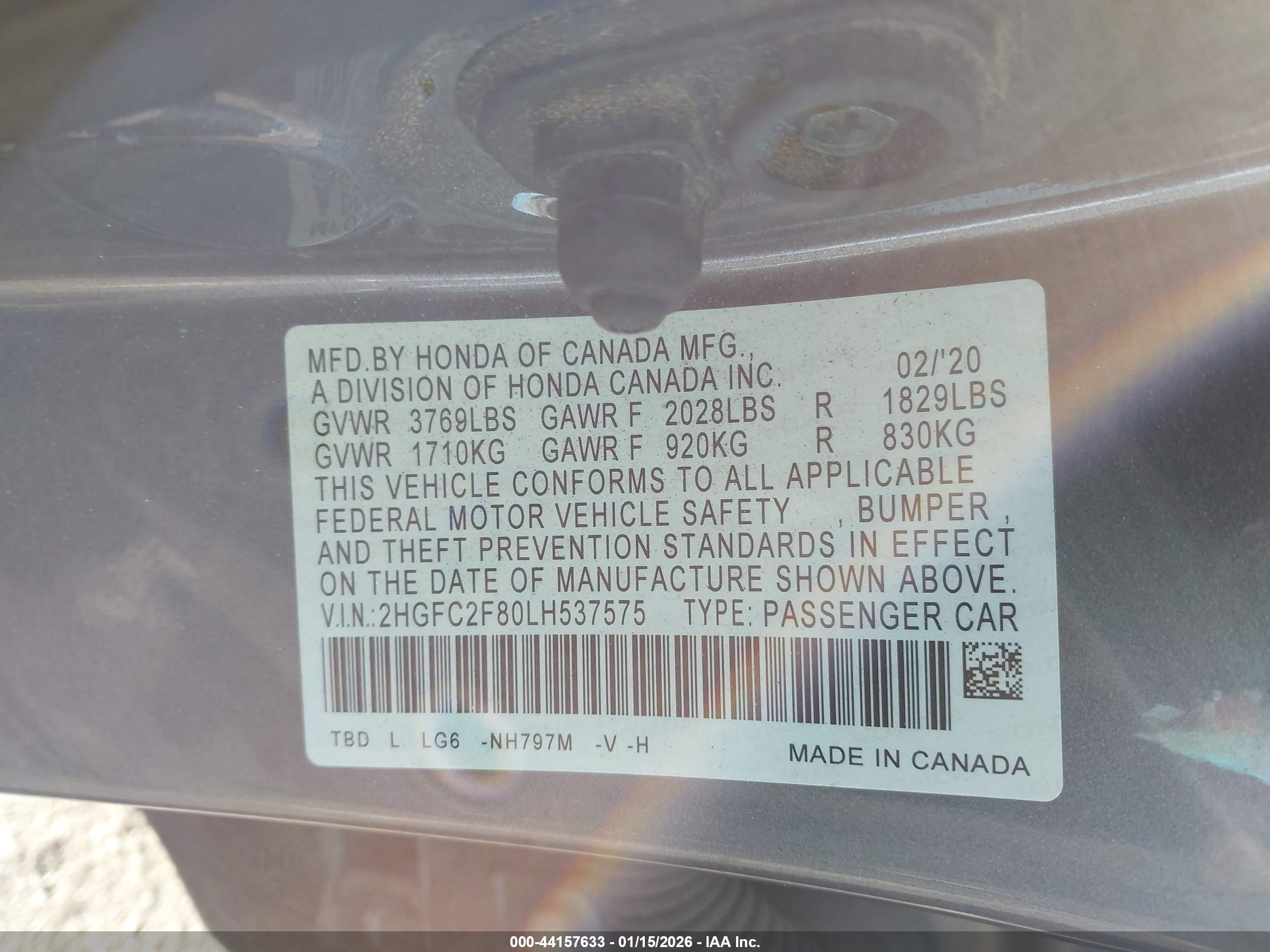 HONDA CIVIC image 9