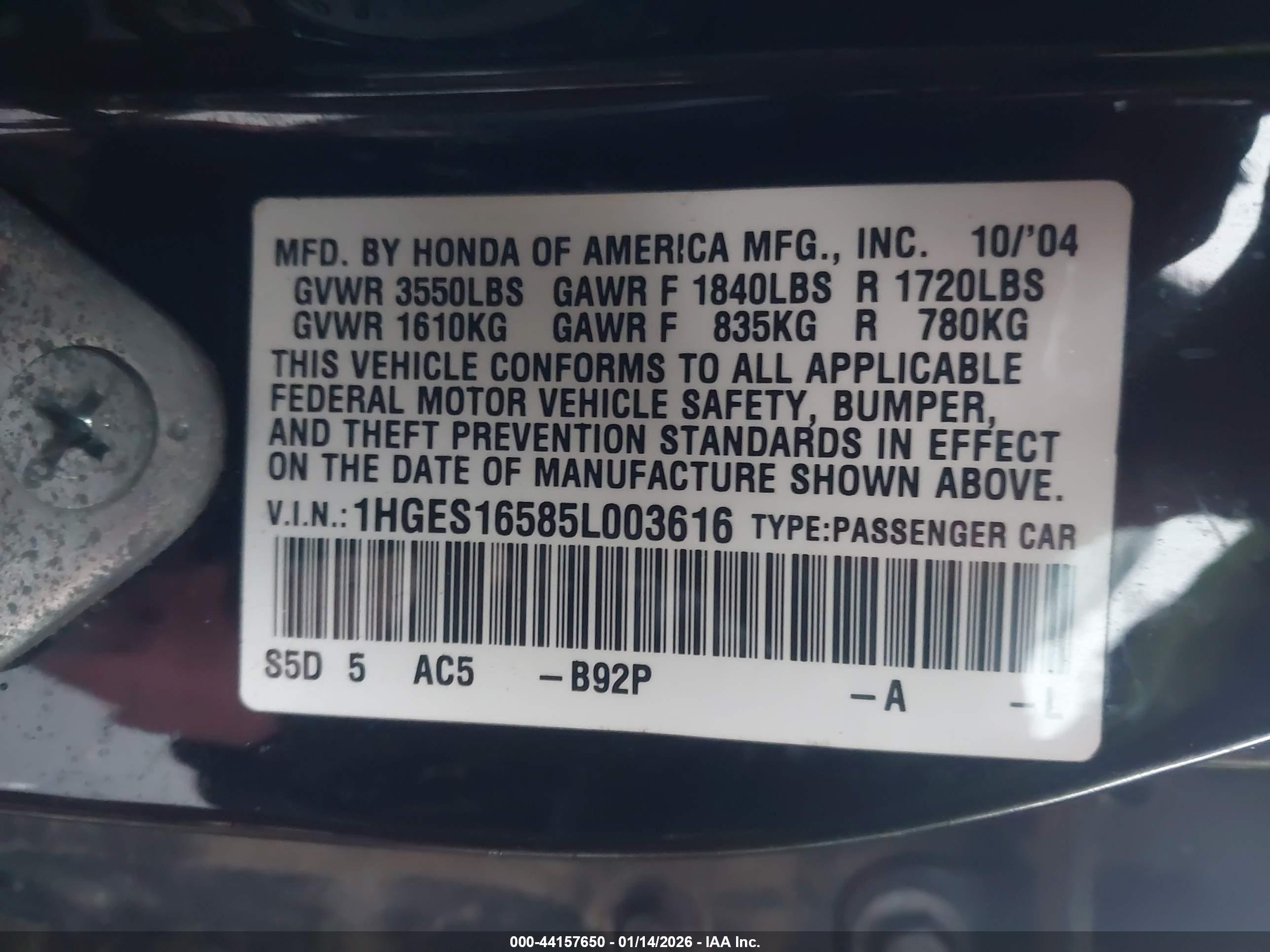 HONDA CIVIC image 9