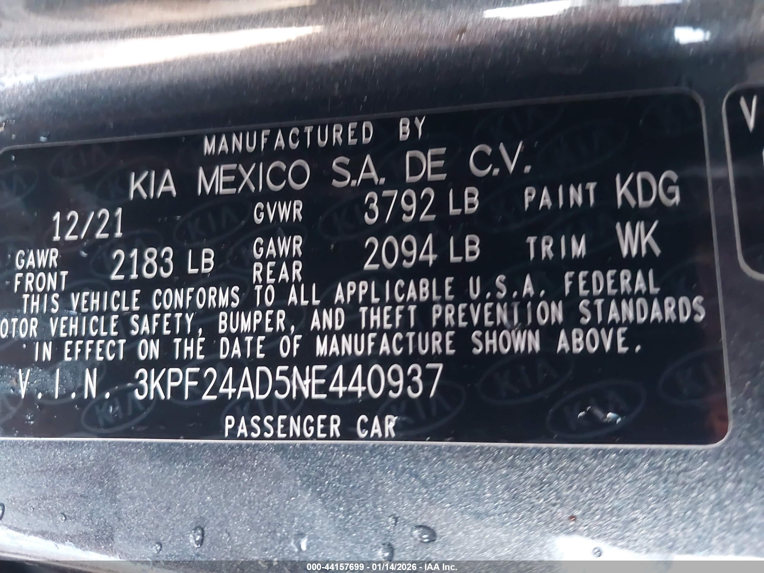 KIA FORTE image 9